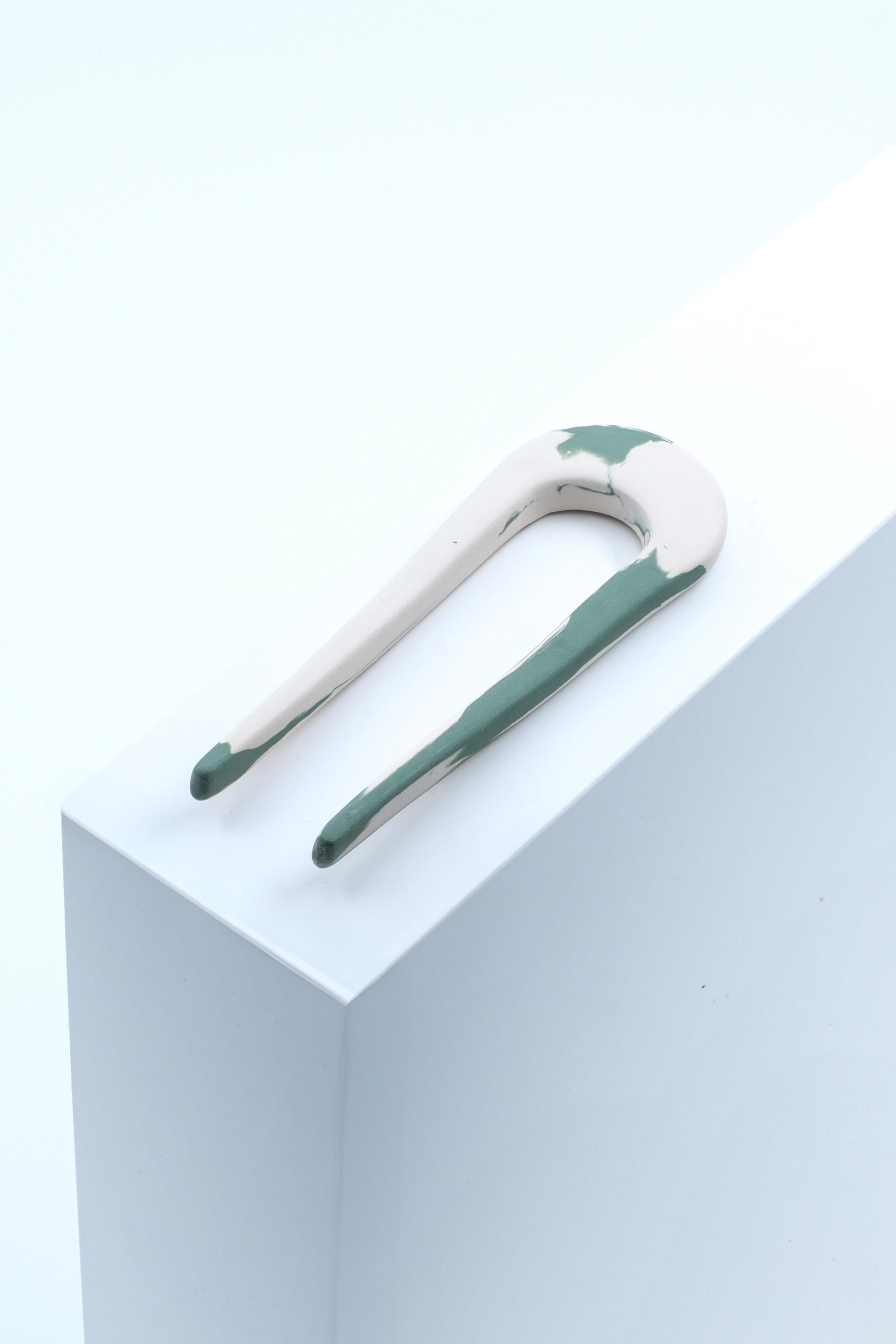 Grass Porselen Hair Pin