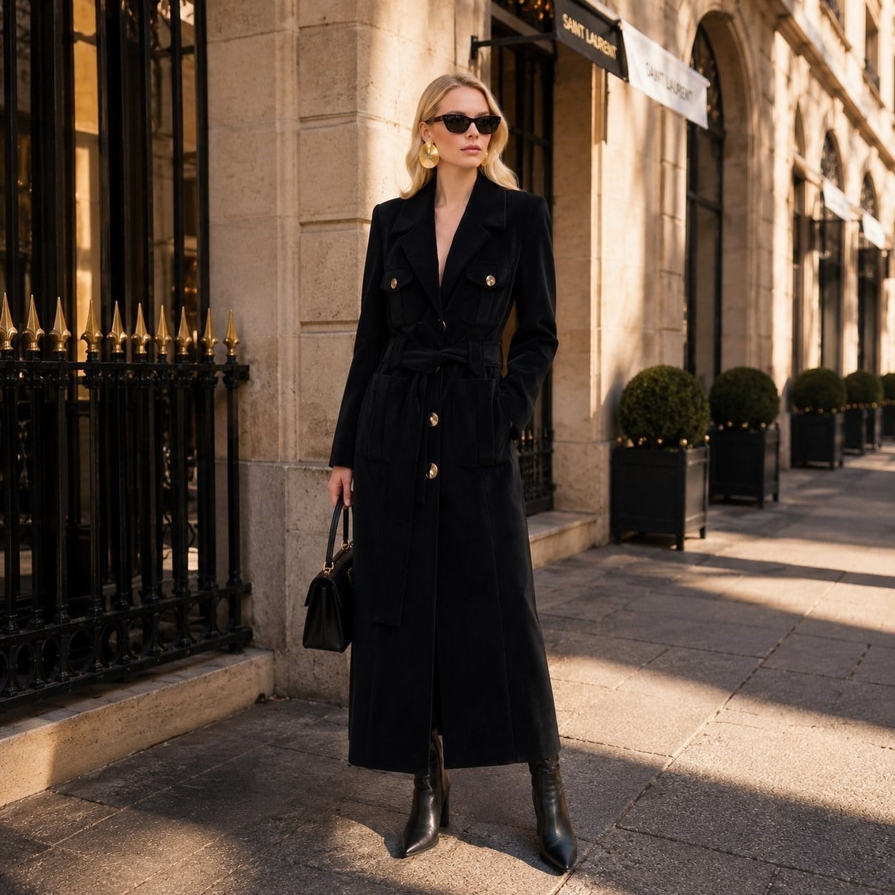 Greta Velvet Maxi Coat