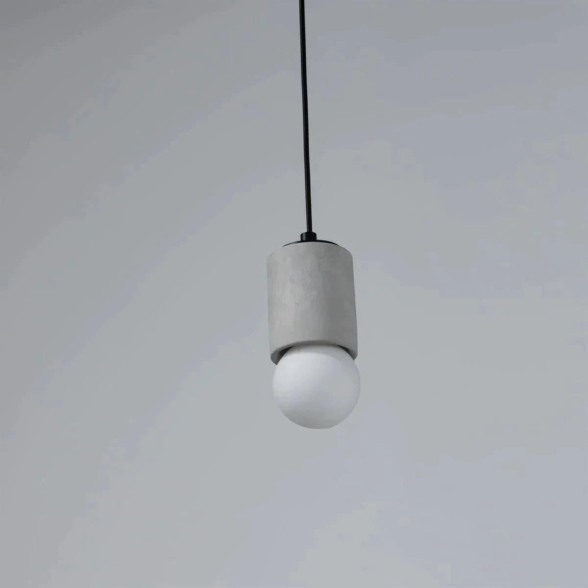 Gri Silindir Tavan Aydınlatma