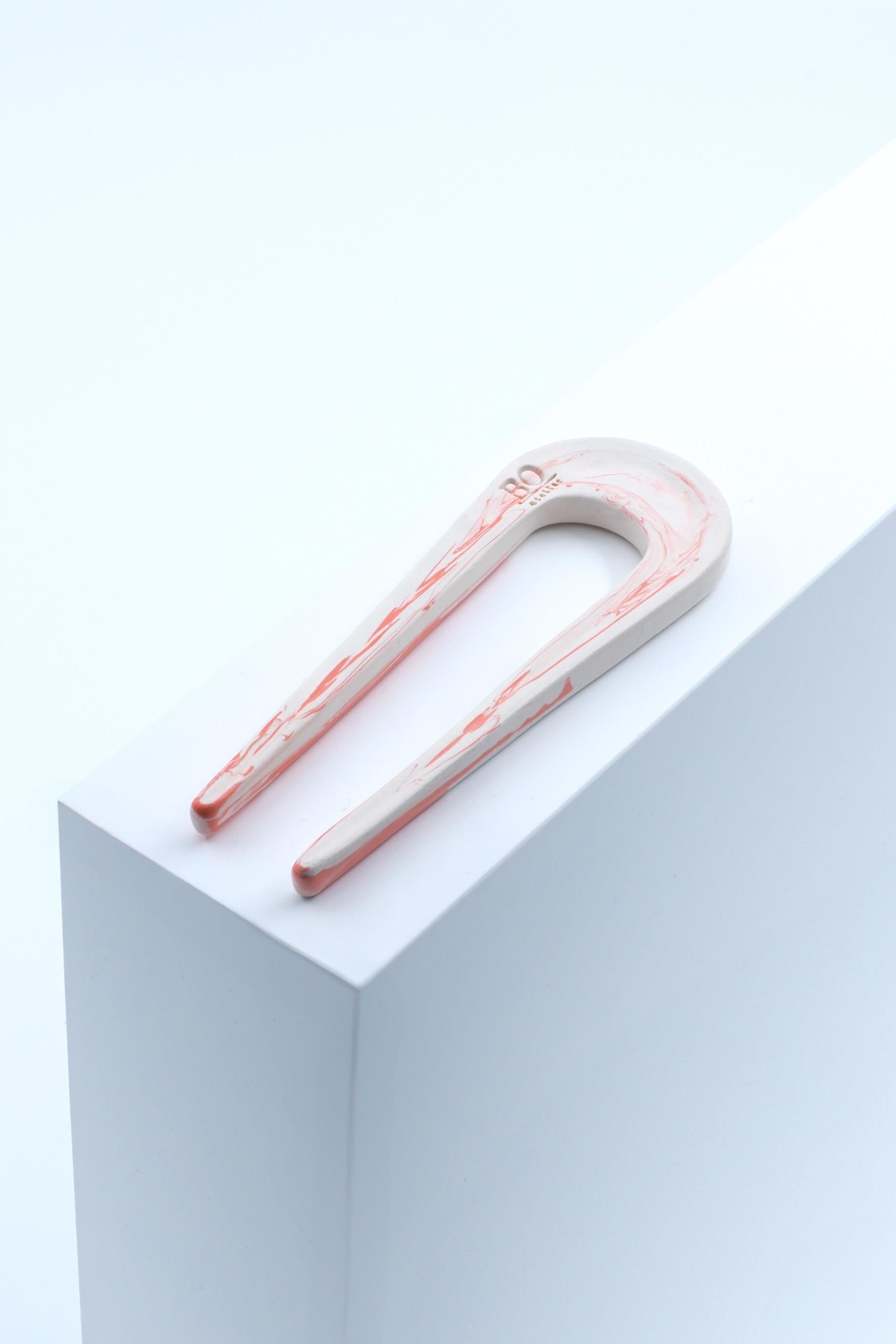 Groovy Porselen Hair Pin
