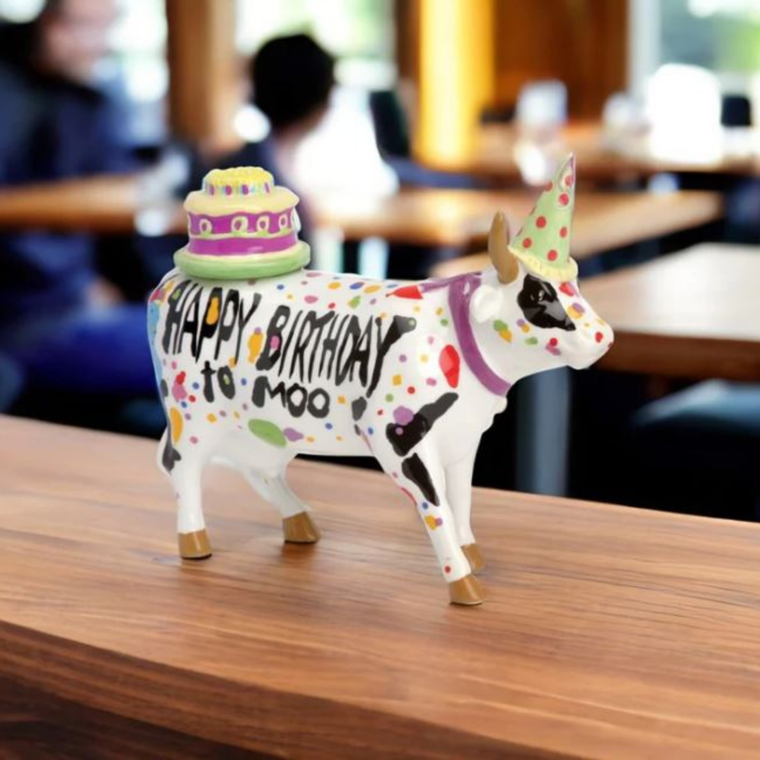 Happy Birthday To Moo! - El Yapımı Dekoratif İnek Figürü
