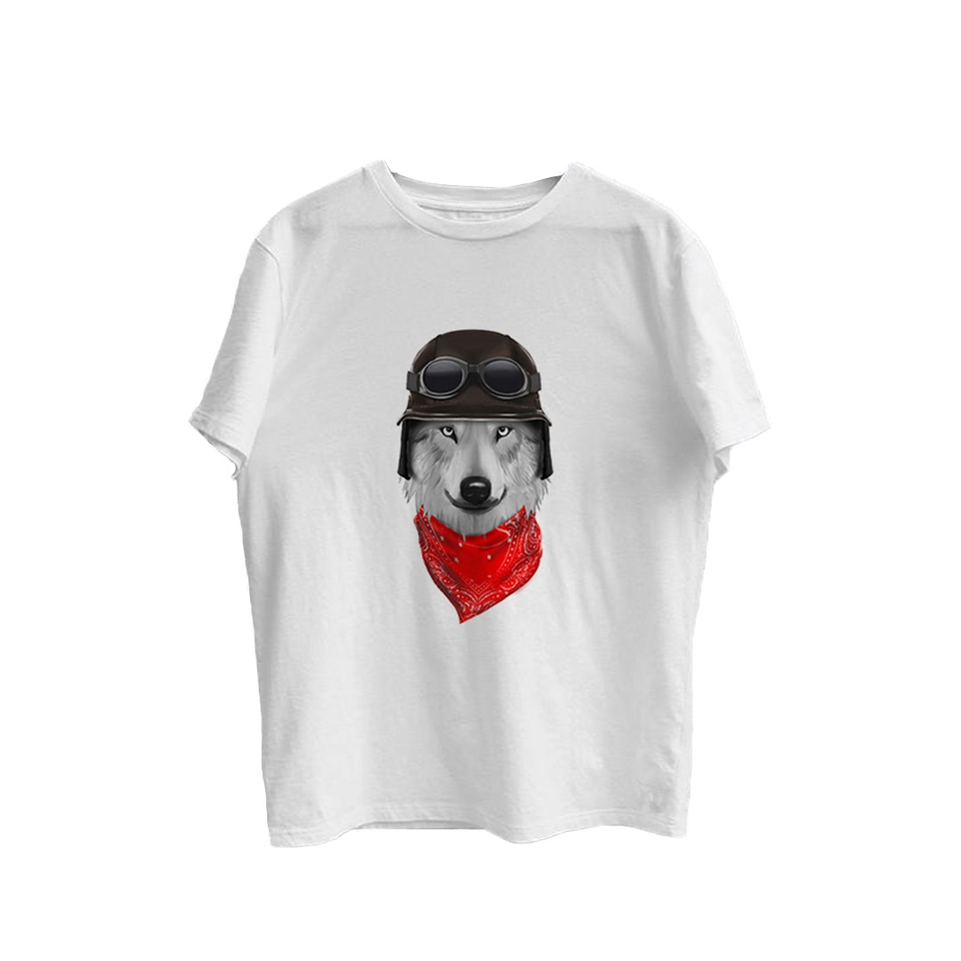 Helmet Wolf Oversize Tshirt