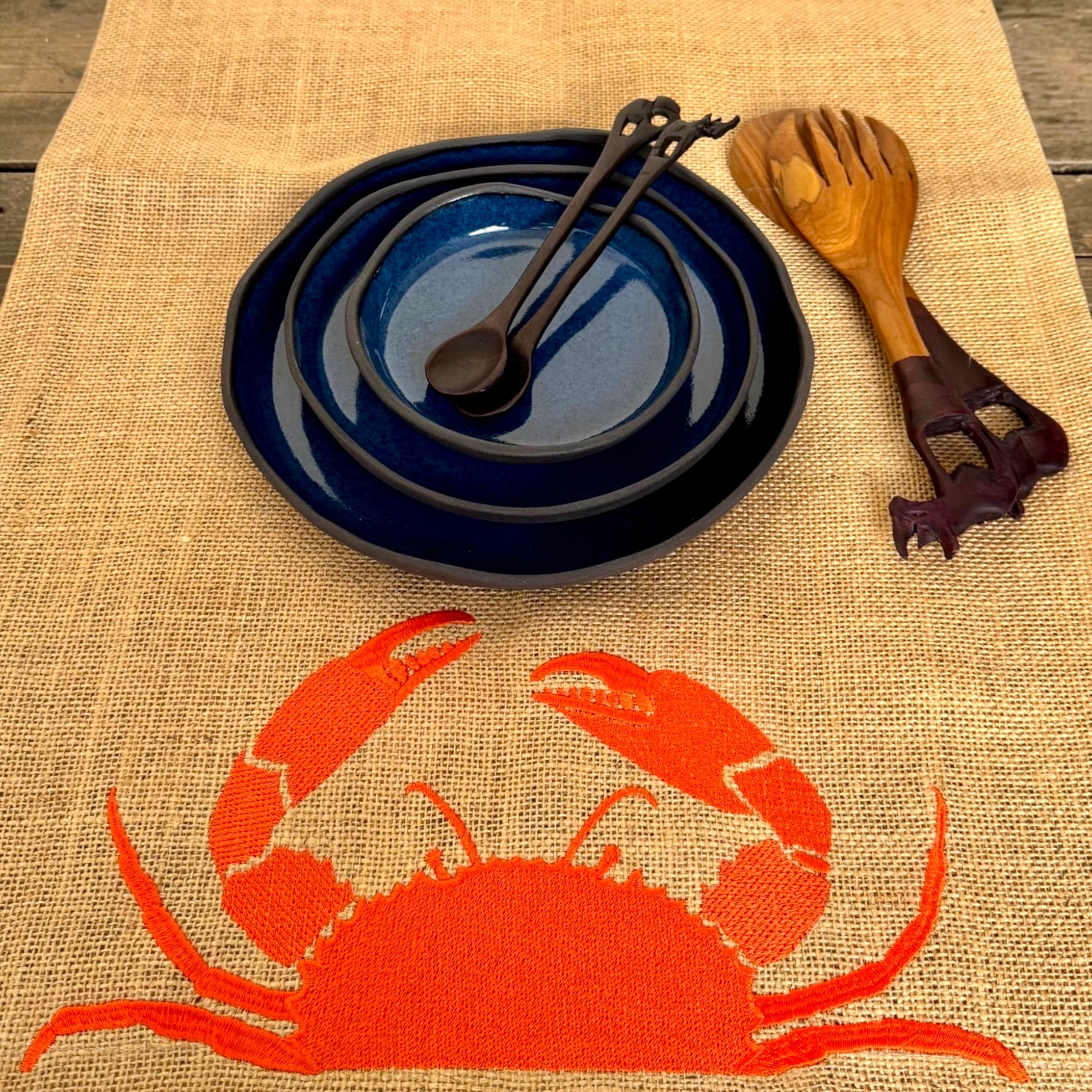 Indigo Shoreline Dinner Set