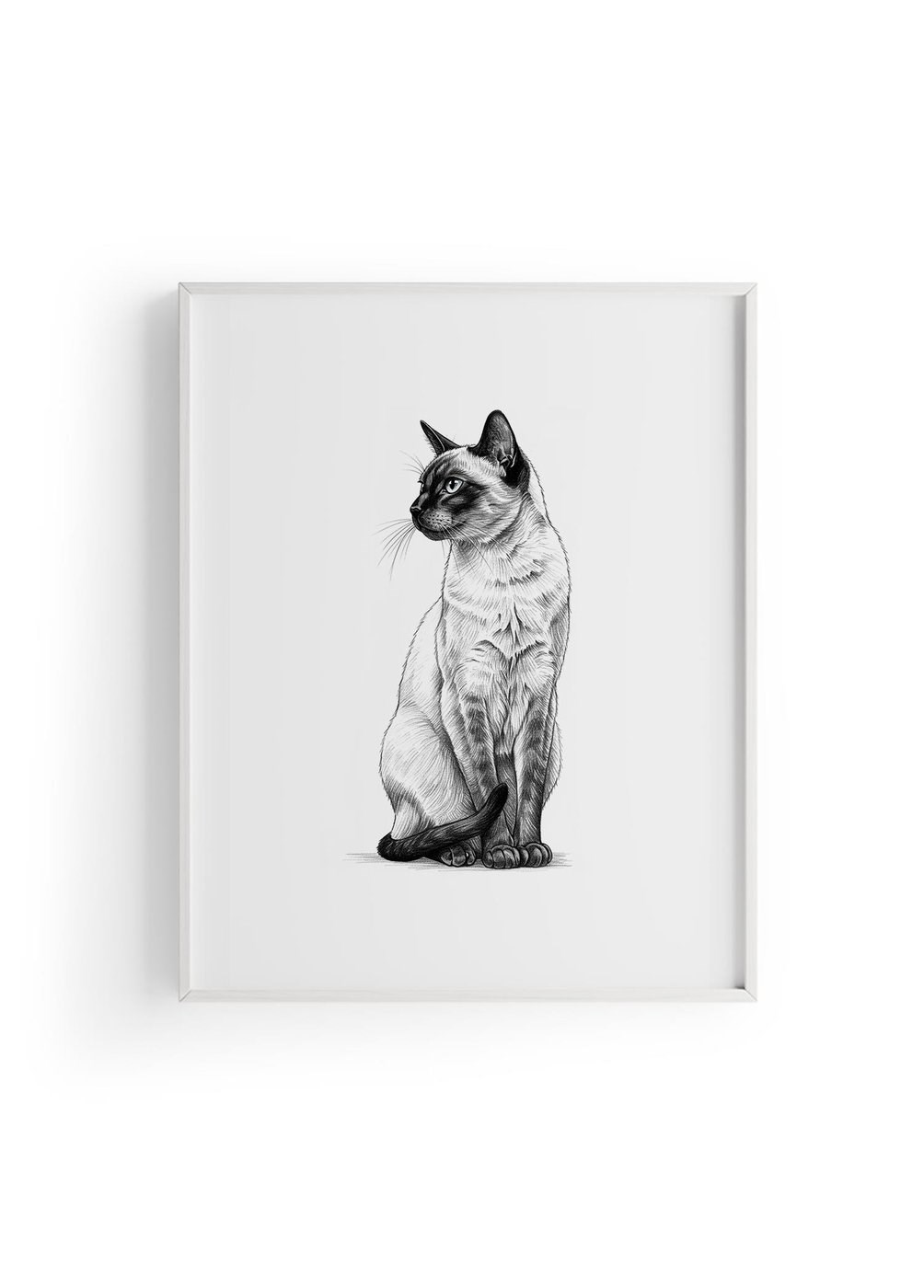 Karakalem Koleksiyonu Kedi Posteri