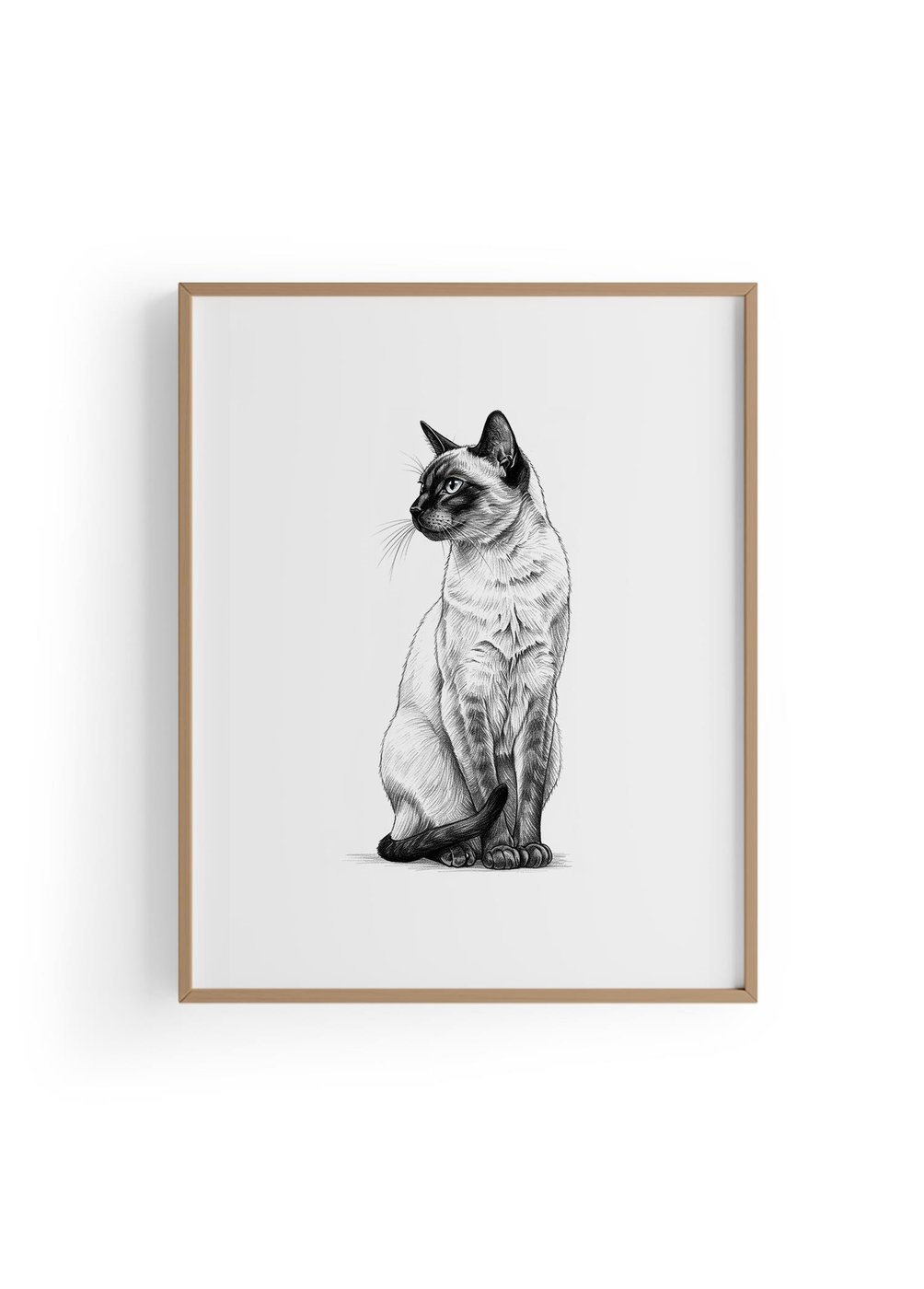 Karakalem Koleksiyonu Kedi Posteri