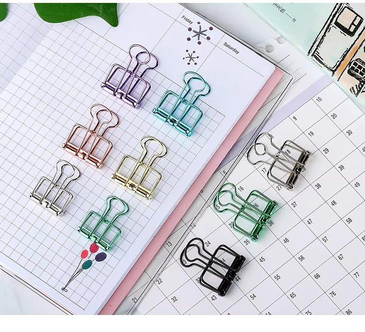 Kayigo Tiny Paslanmaz Mini Çelik Klips Altılı - Siyah