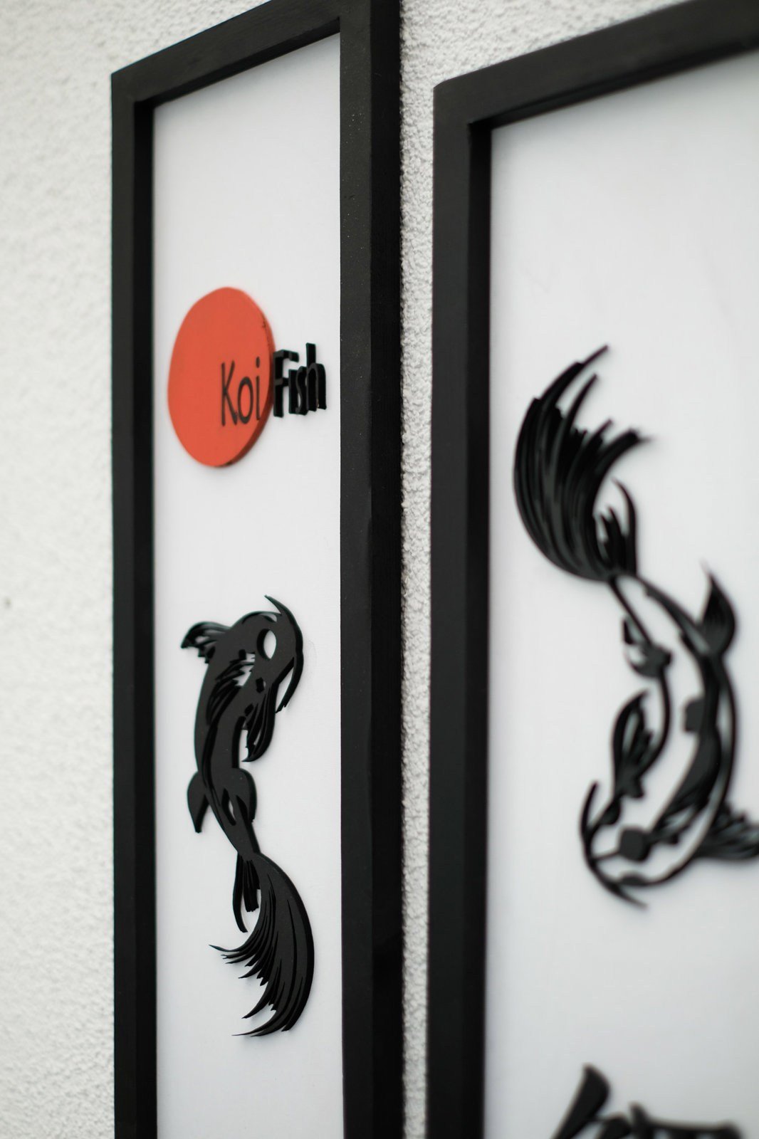 KOI FISH - 2'li Ahşap Duvar Tablosu