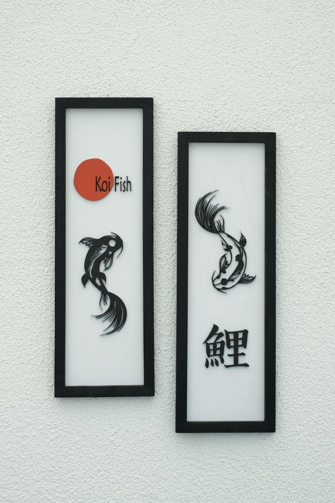 KOI FISH - 2'li Ahşap Duvar Tablosu
