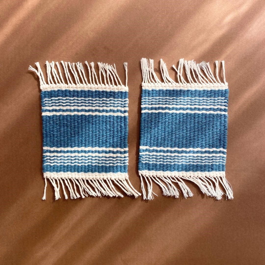 Kum -  El Dokuması Bardak Altlığı 6'lı Set