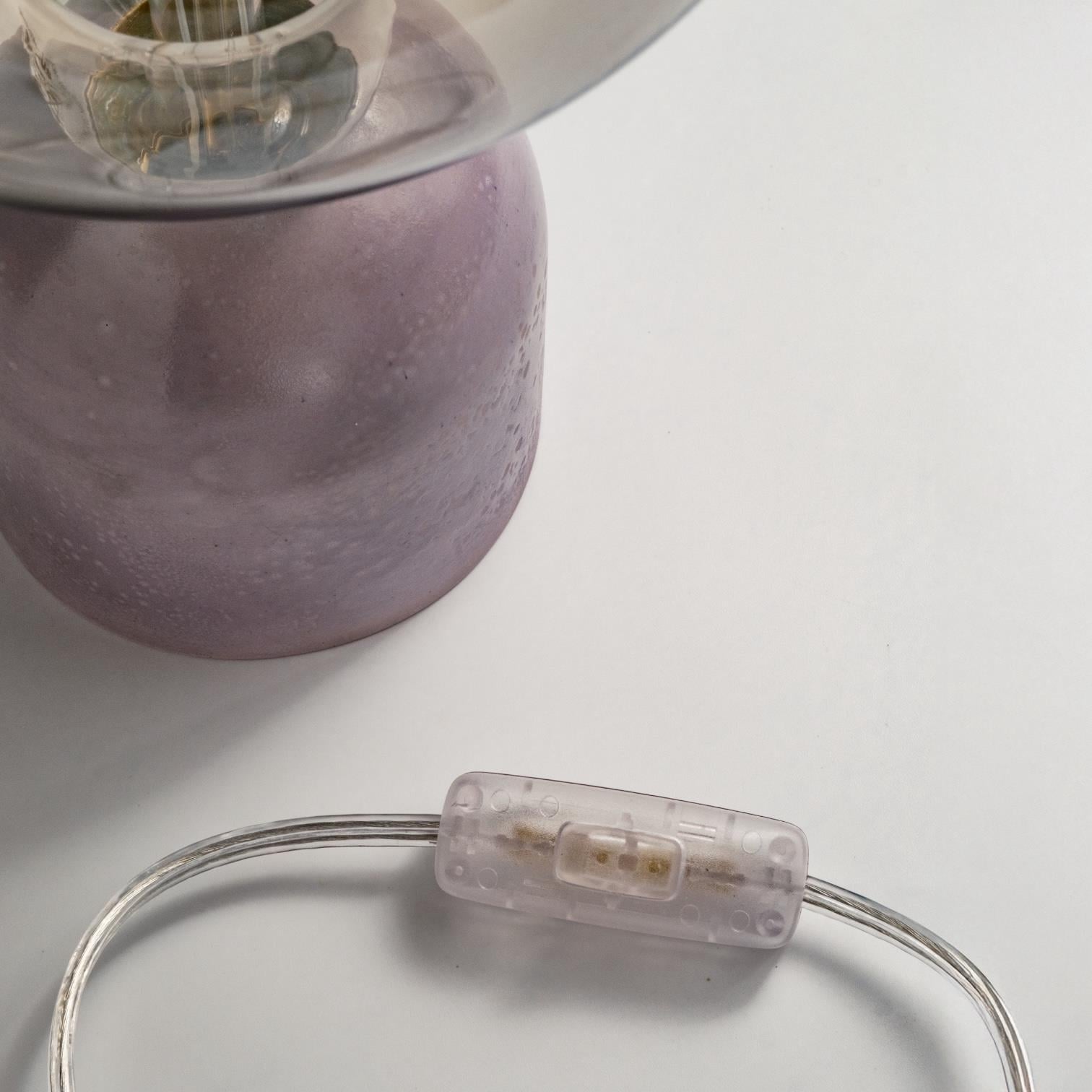 Lavender Smoke Beton Dekoratif Aydınlatma, Abajur, Masa Lambası