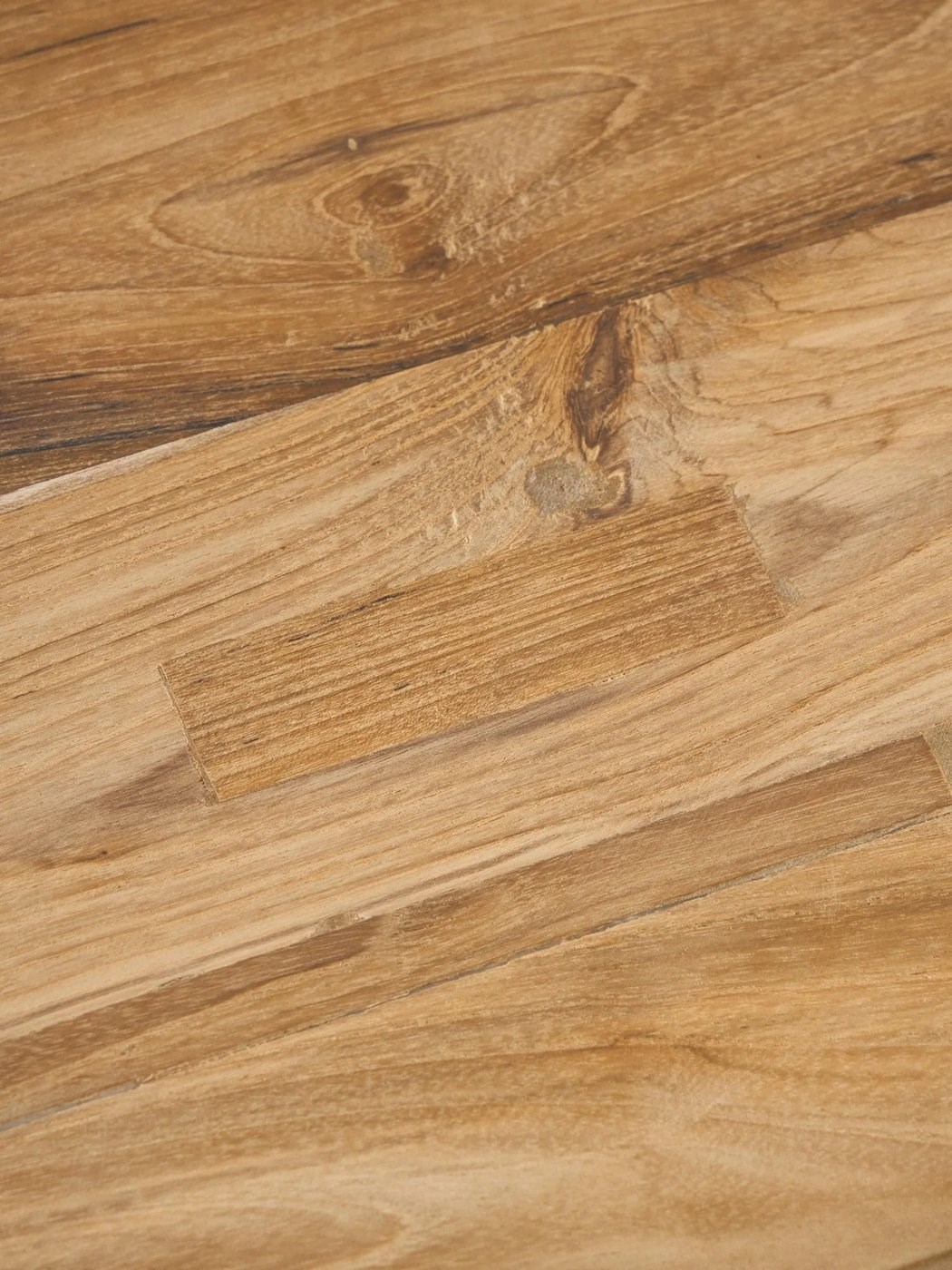 Lawas Geri Dönüştürülmüş Teak Ahşap Tabure 50cm
