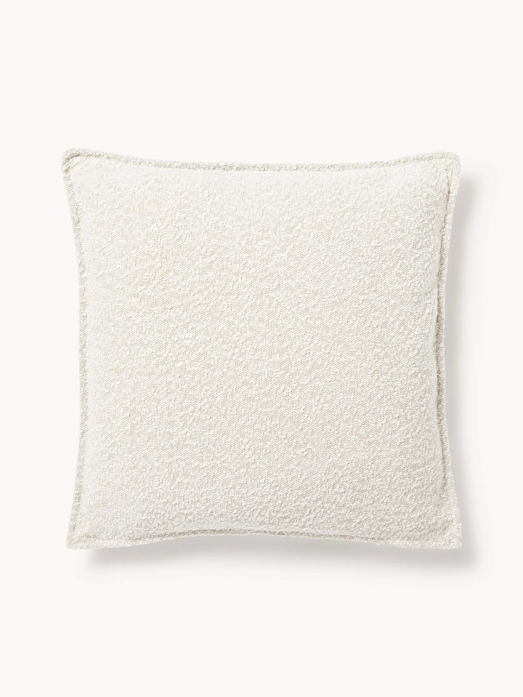 Lennon Büyük Bouclé Koltuk Minderi 60x60 cm Dokulu Tasarım
