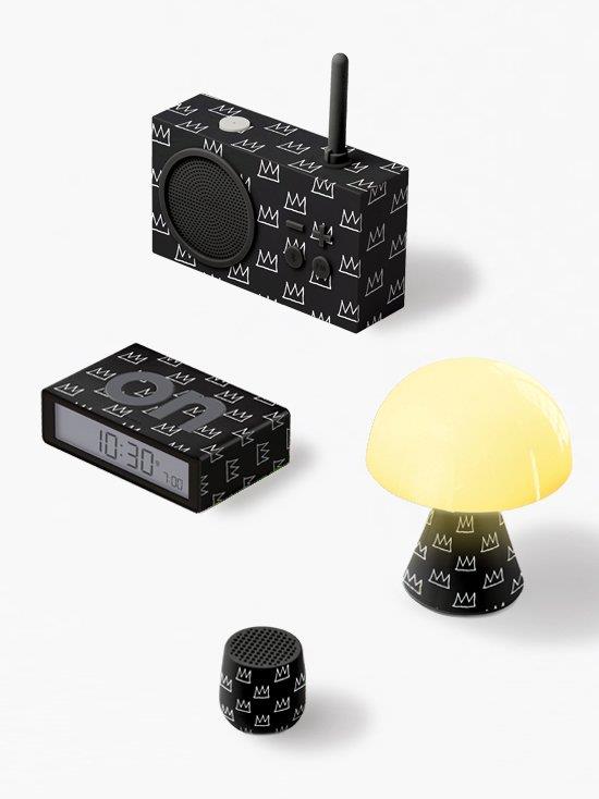Lexon Flip + Alarm Saat X  X Jean-Michel Basquiat Crown