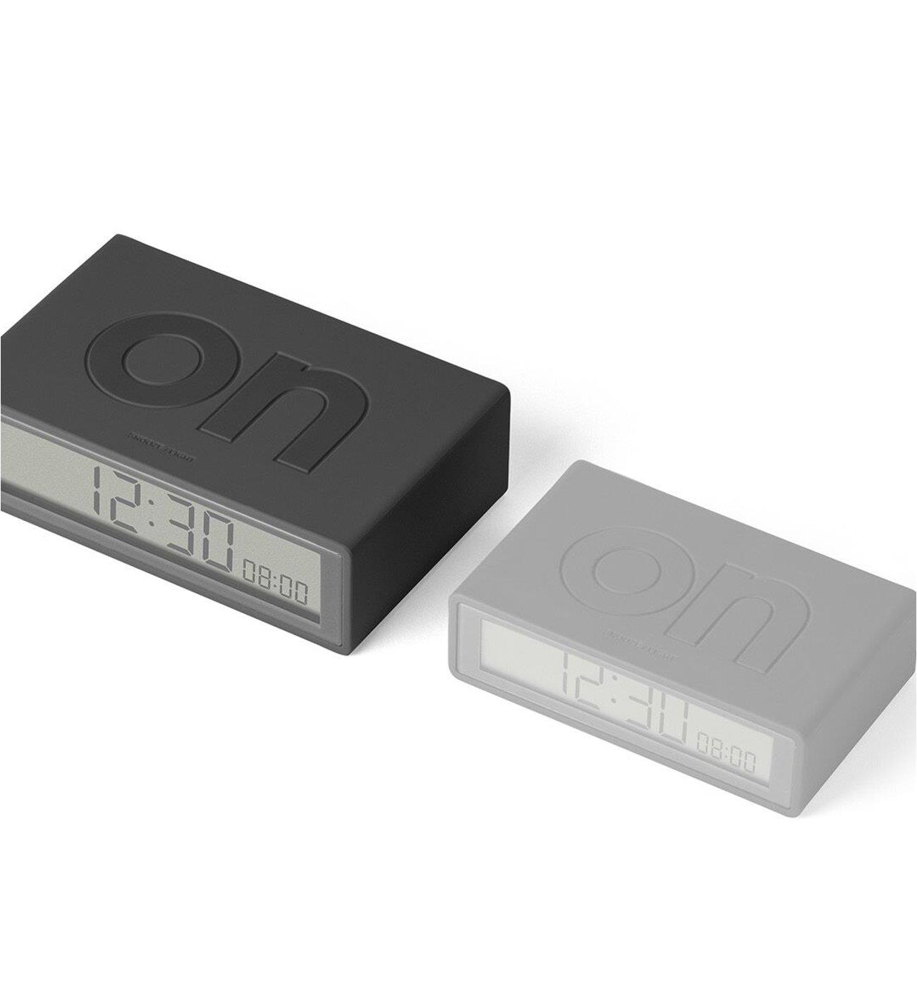Lexon Flip Alarm Saat Koyu Gri