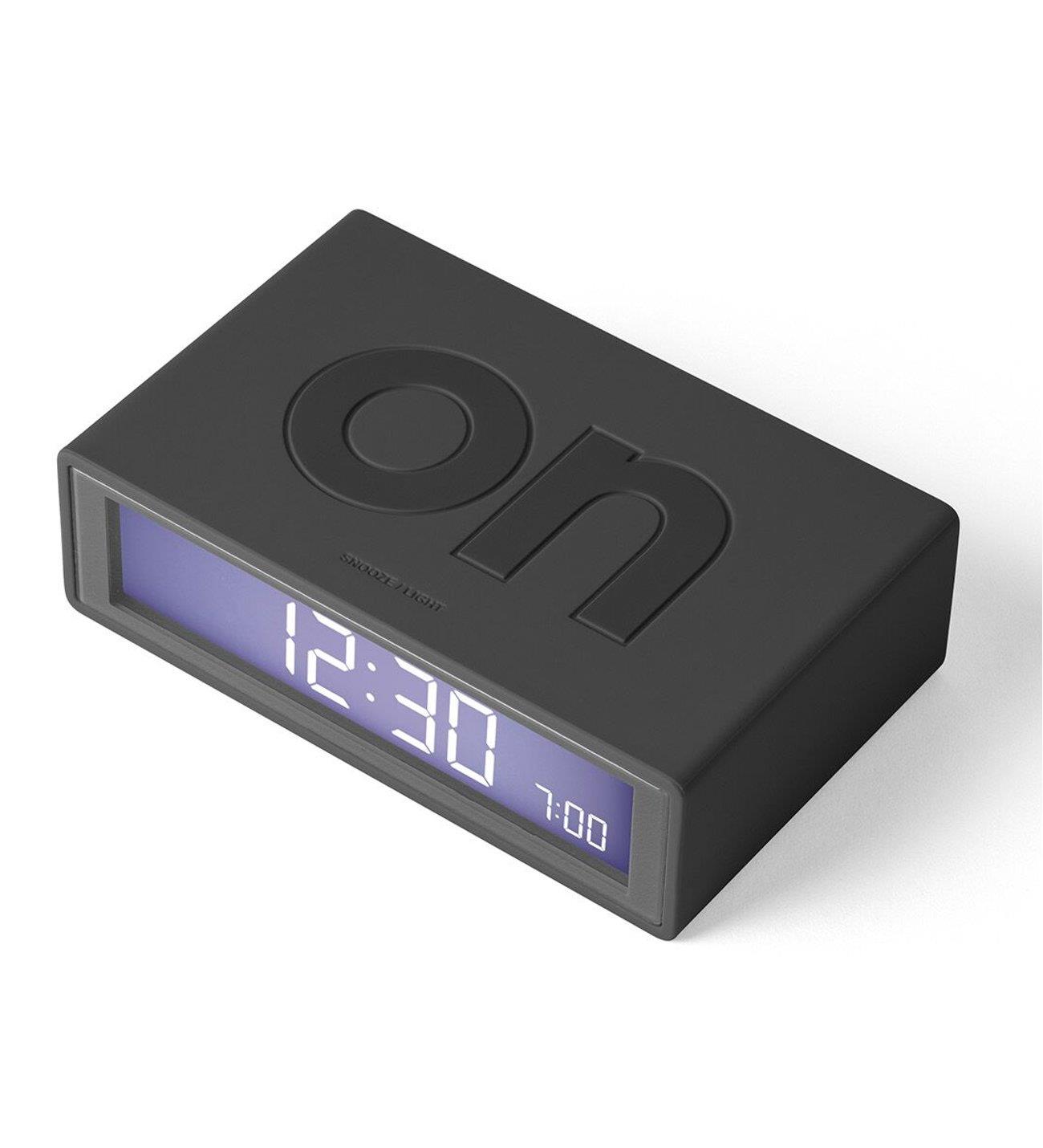 Lexon Flip Alarm Saat Koyu Gri