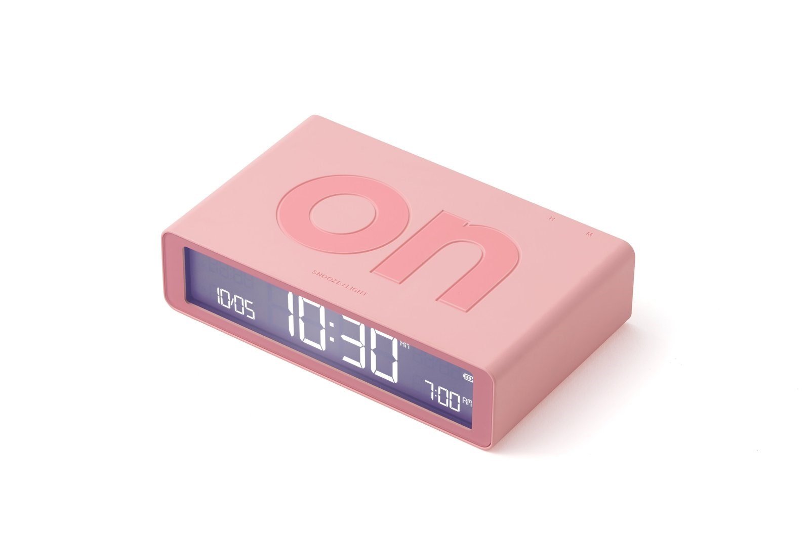 Lexon Flip Klasik Şarj Edilebilir Alarm Saat Pembe