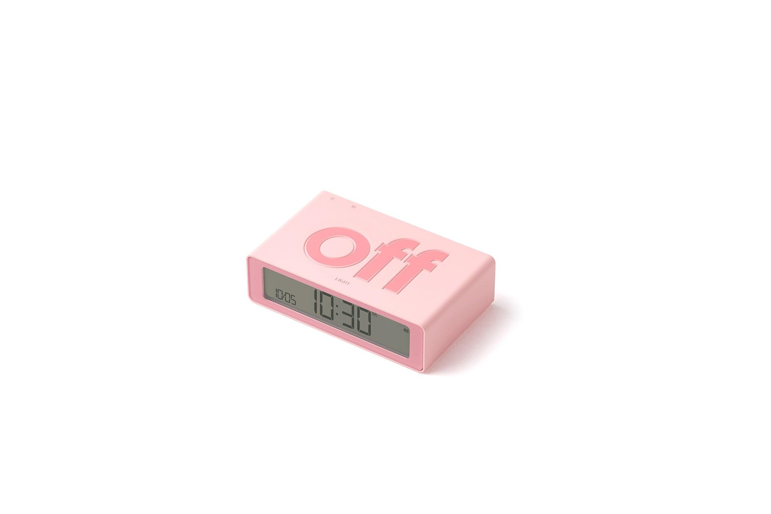 Lexon Flip Mini Şarj Edilebilir Alarm Saat Pembe