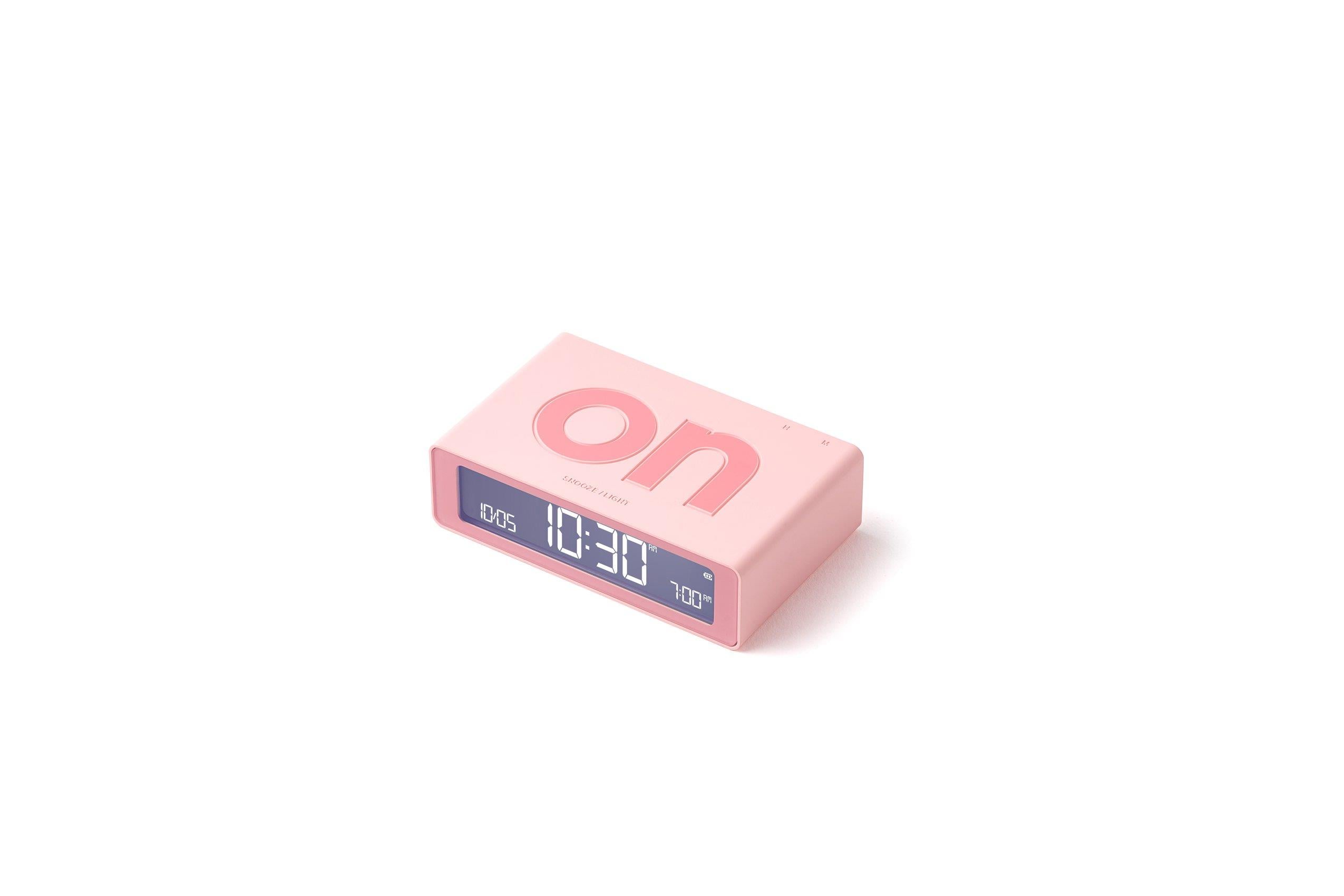 Lexon Flip Mini Şarj Edilebilir Alarm Saat Pembe