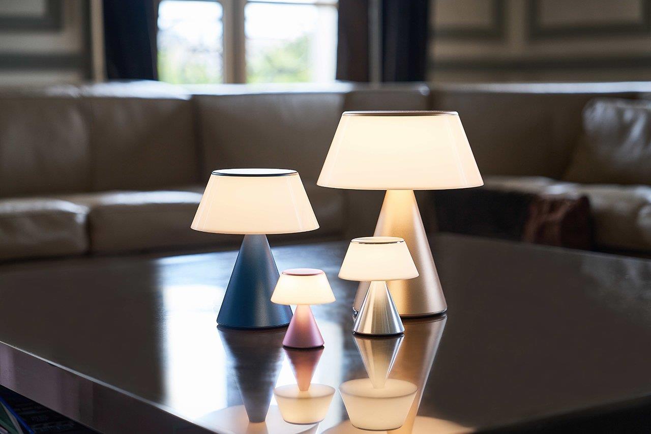 Lexon Luma XL Led Lamba Metalik Gri