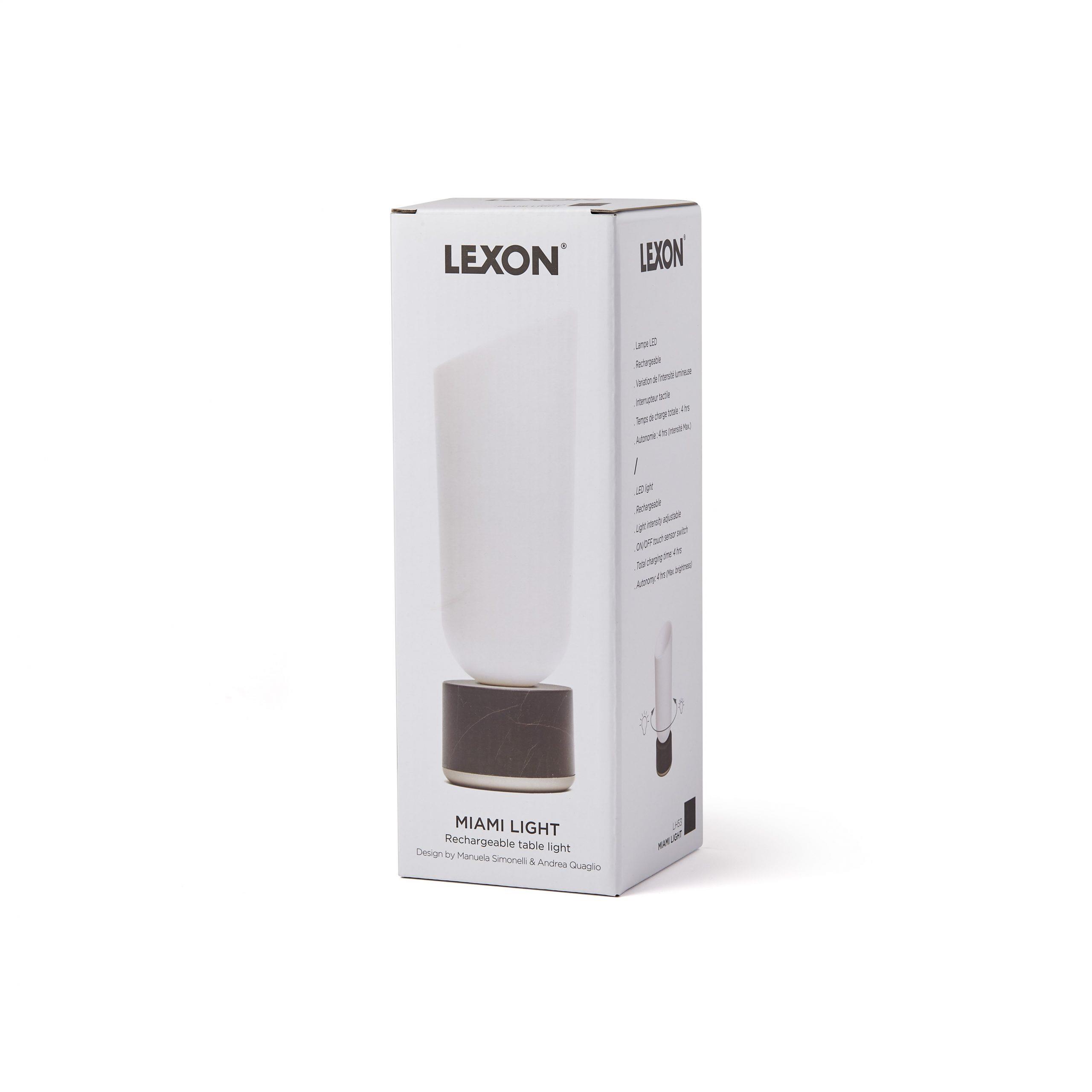 Lexon Miami Ayarlanabilir Led Lamba Beyaz Mermer