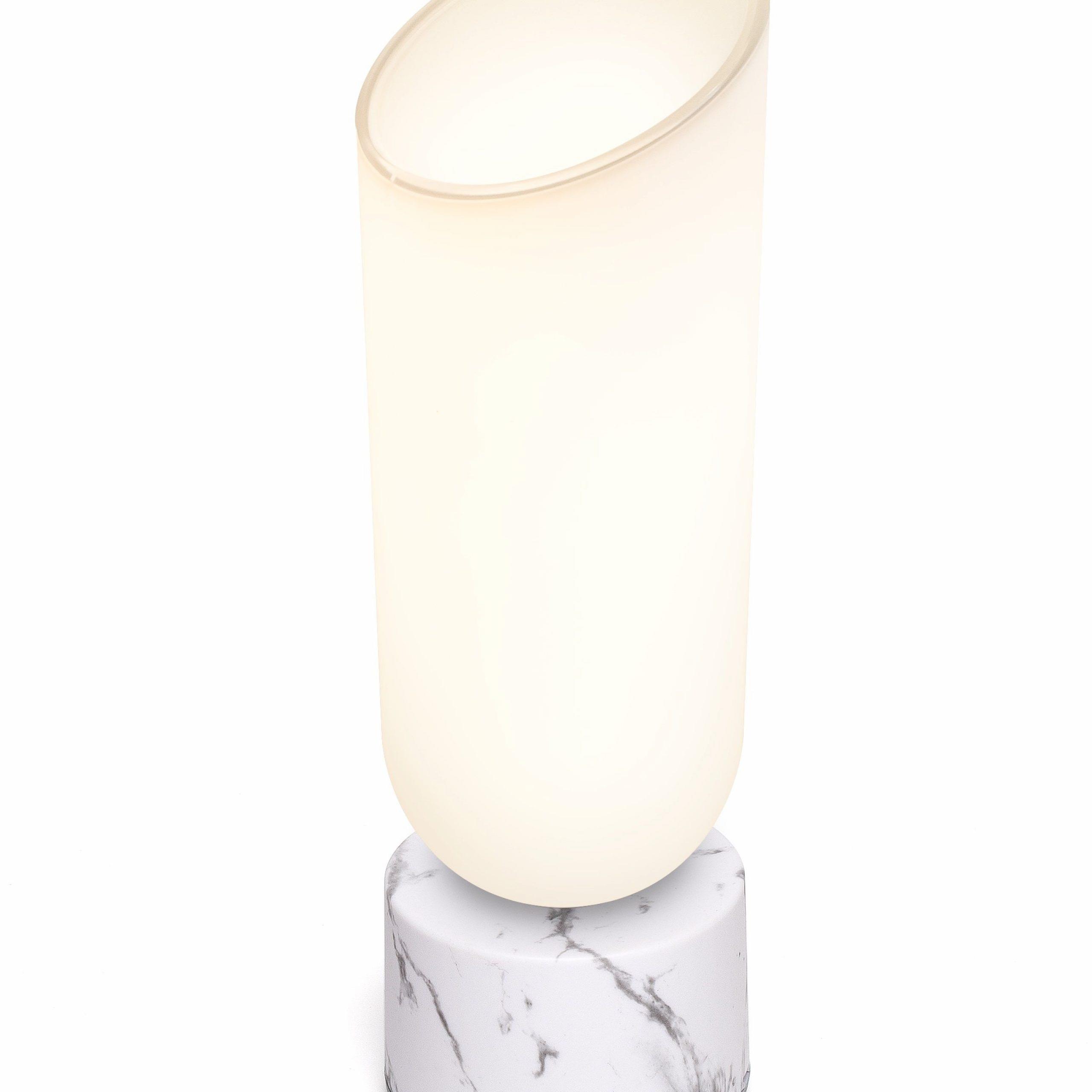 Lexon Miami Ayarlanabilir Led Lamba Beyaz Mermer