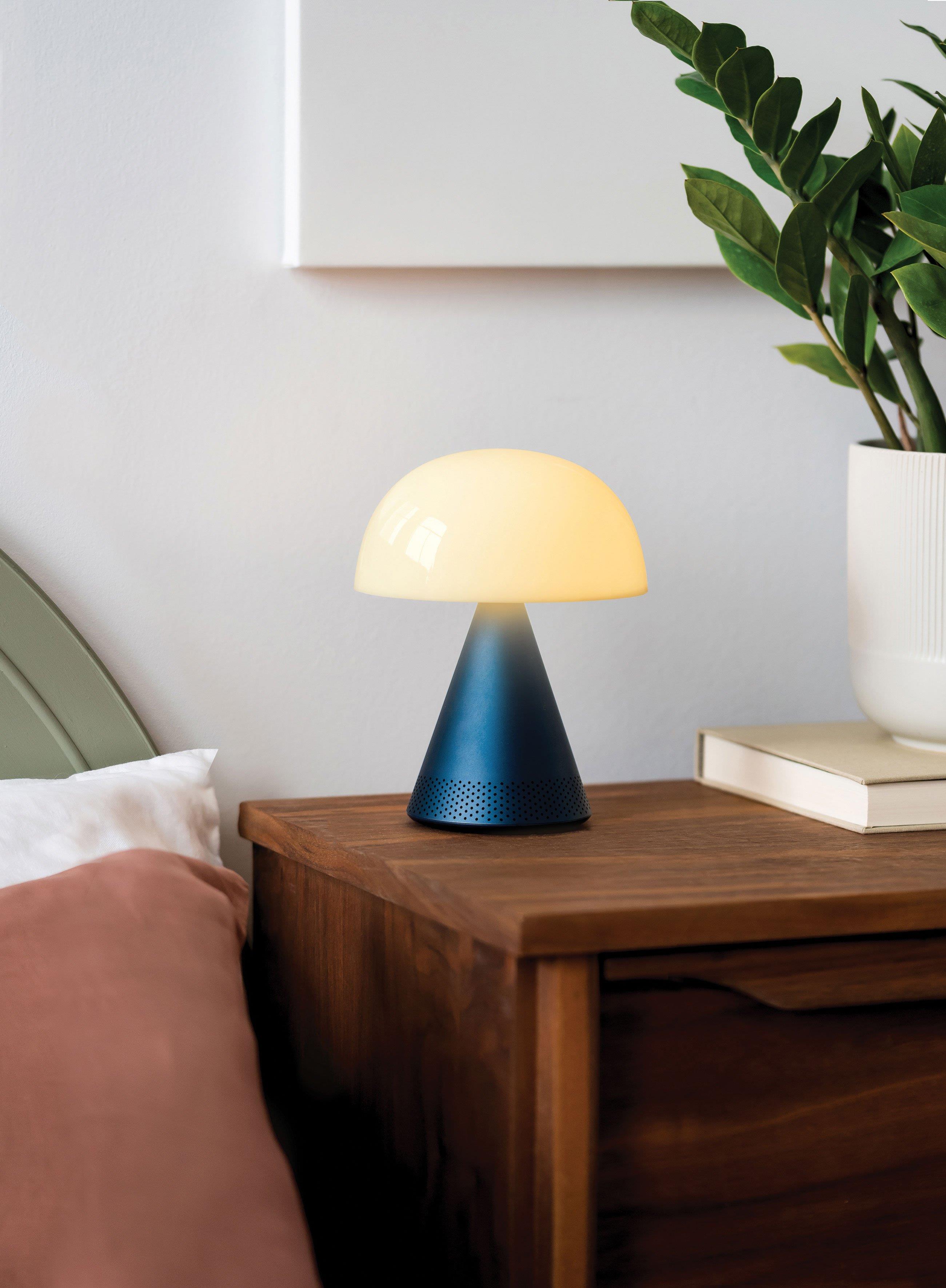 Lexon Mina L Led Lamba ve  Bluetooth Hoparlör Lacivert