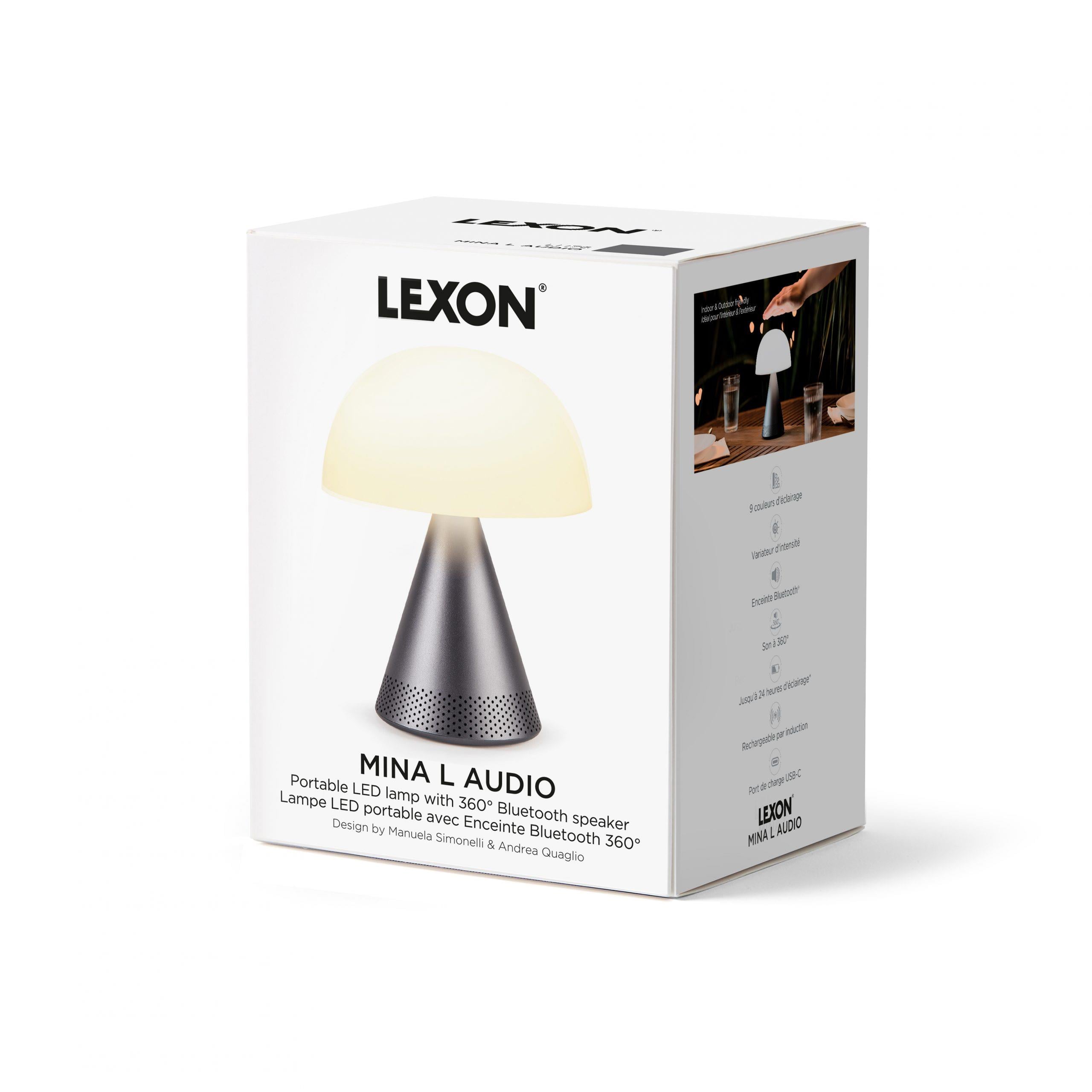 Lexon Mina L Led Lamba ve  Bluetooth Hoparlör Dore