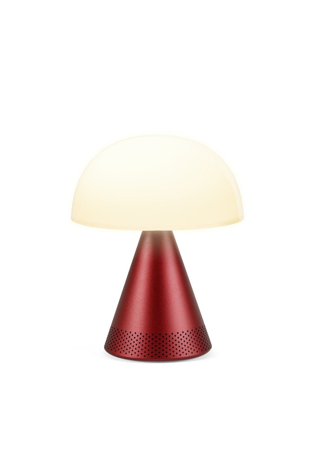 Lexon Mina L Led Lamba ve  Bluetooth Hoparlör Koyu Kırmızı