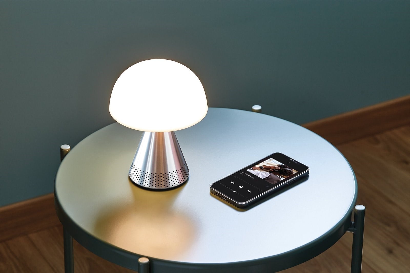 Lexon Mina L Led Lamba ve  Bluetooth Hoparlör Alüminyum