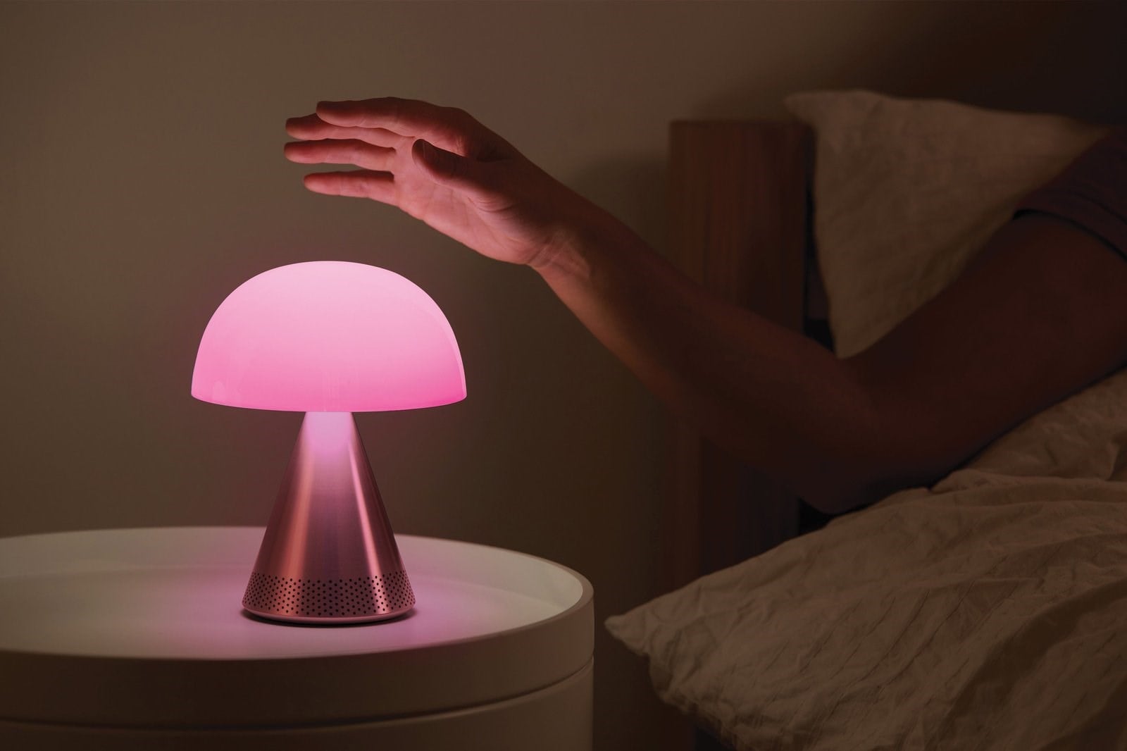 Lexon Mina L Led Lamba ve  Bluetooth Hoparlör Alüminyum