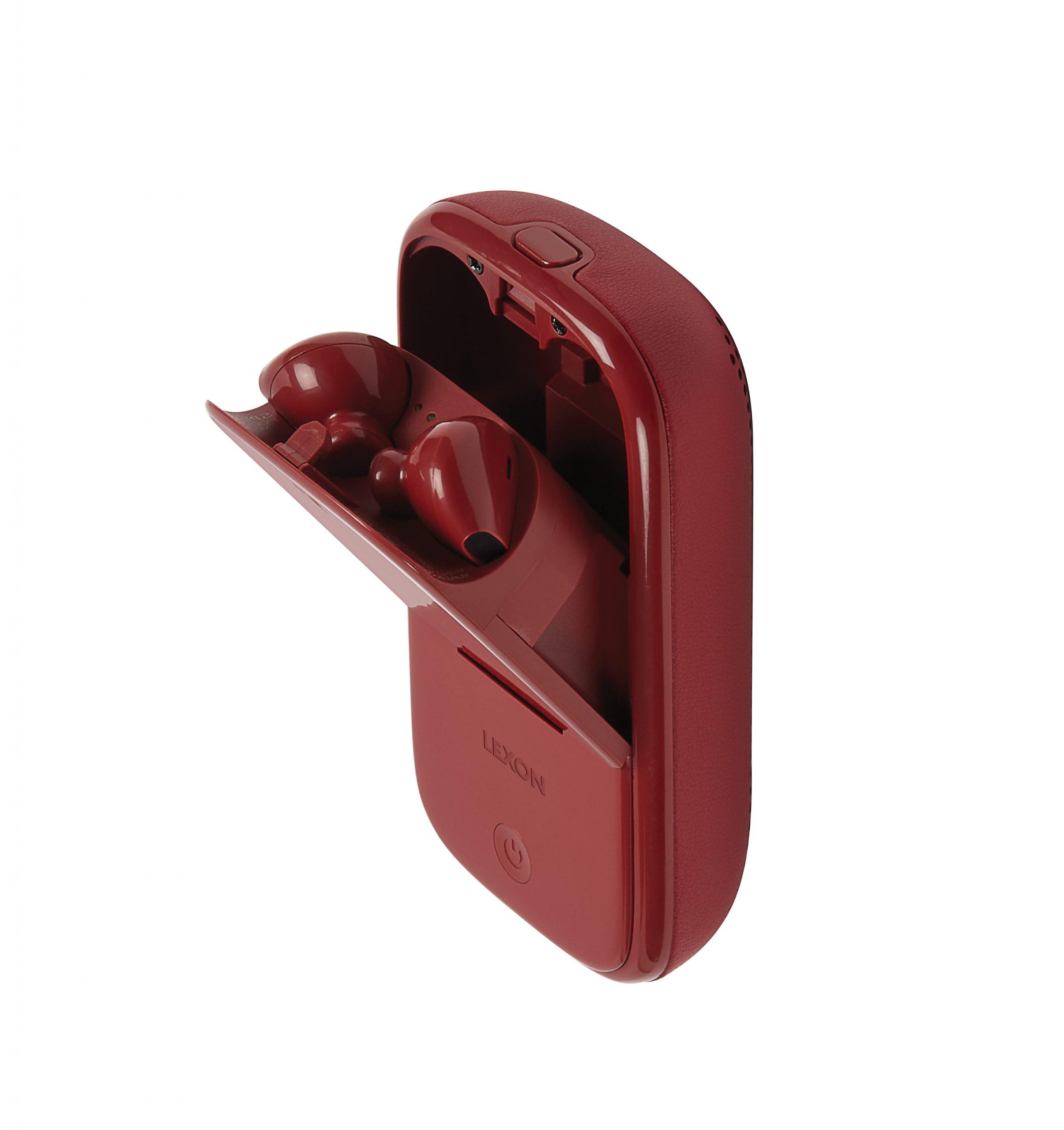Lexon Speakerbuds Bluetooth Kulaklık & Bluetooth Hoparlör Kırmızı