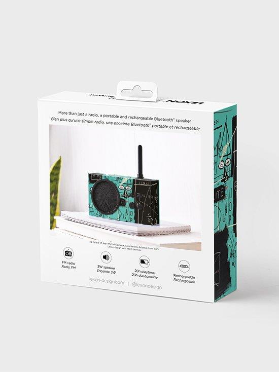 Lexon Tykho 3 Bluetooth Hoparlör ve Radyo X Jean-Michel Basquiat Pi