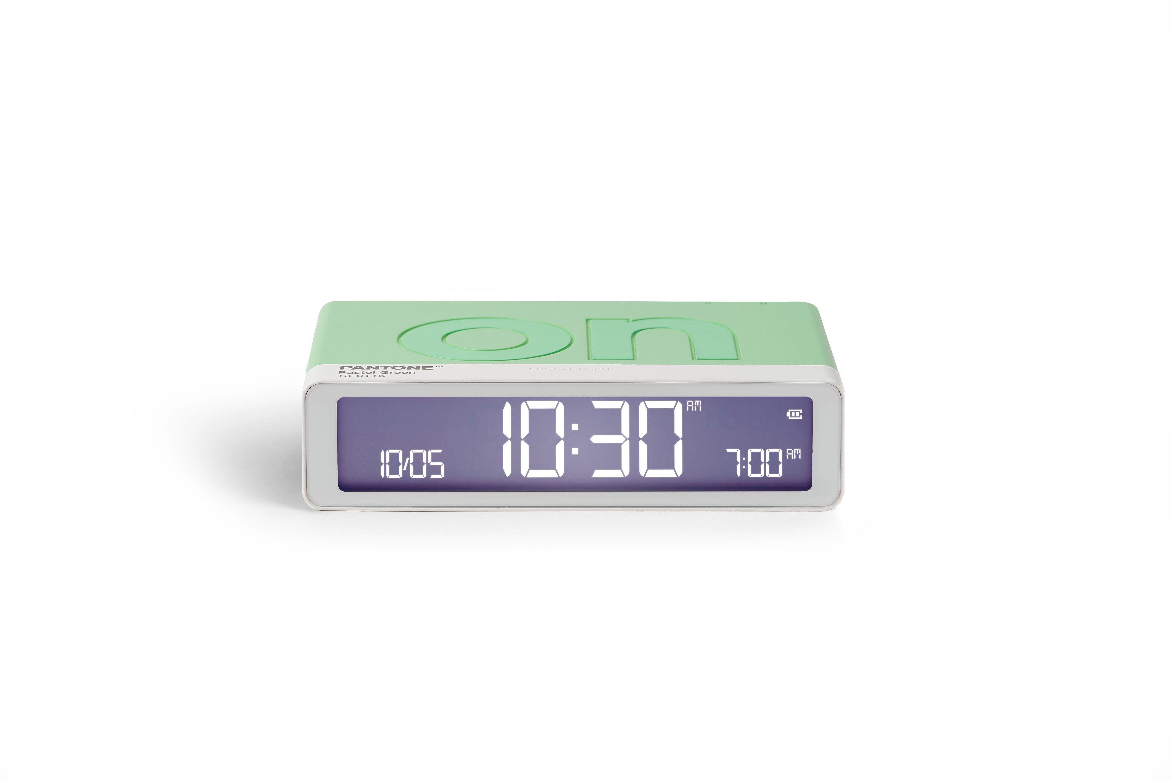 Lexon x Pantone Flip Klasik Şarj Edilebilir Alarm Saat Mint