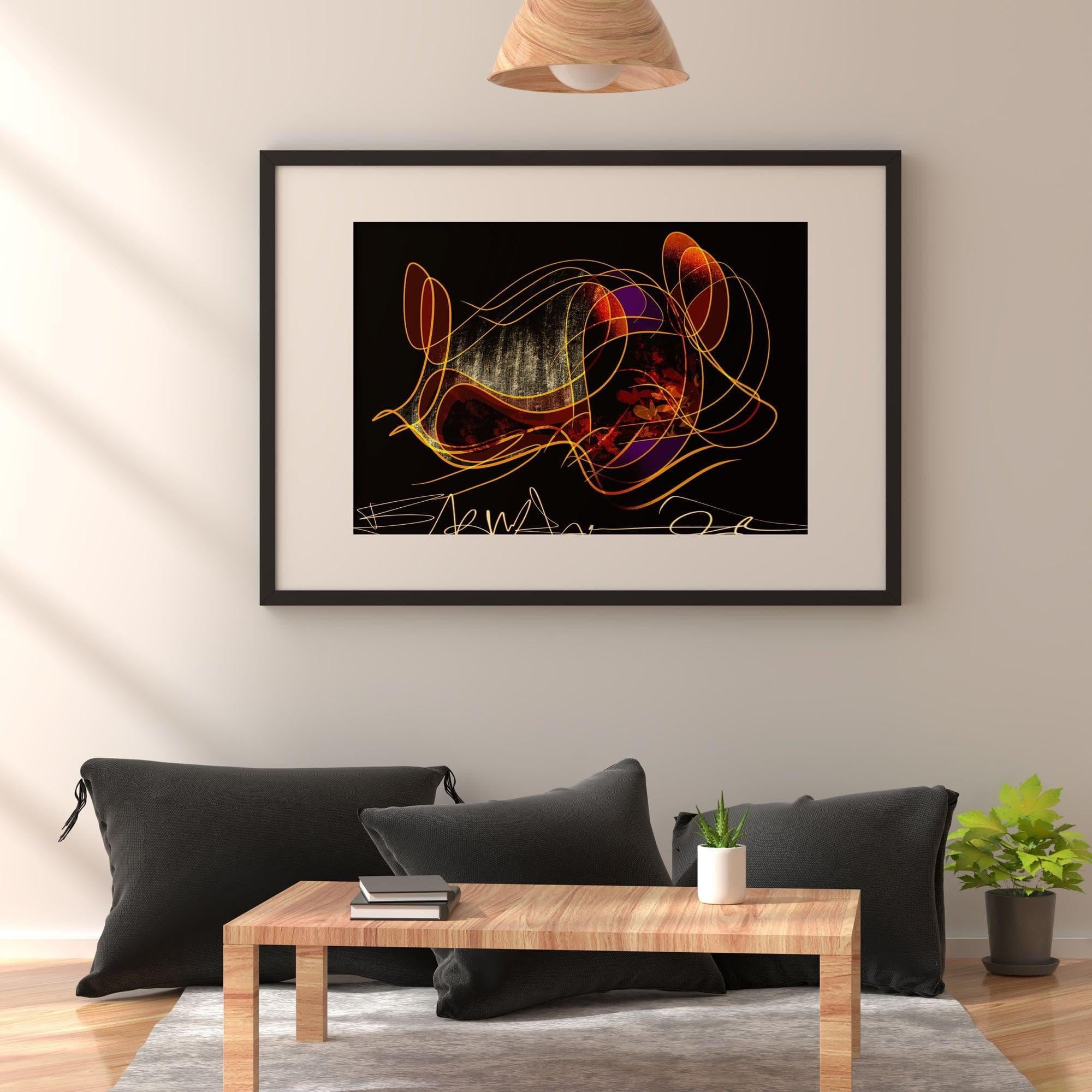 Light On Forest - Abstract Collection - Baskı