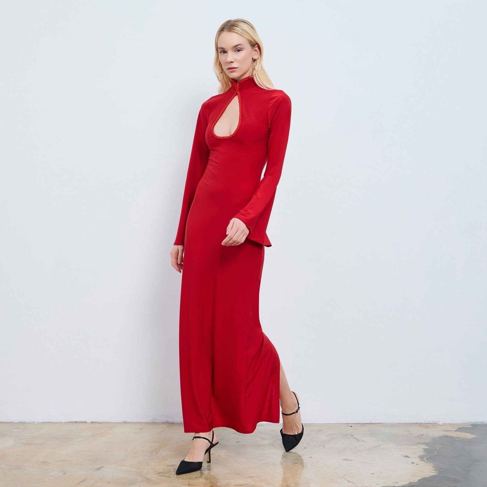 Linn Cut-out Detailed Maxi Dress