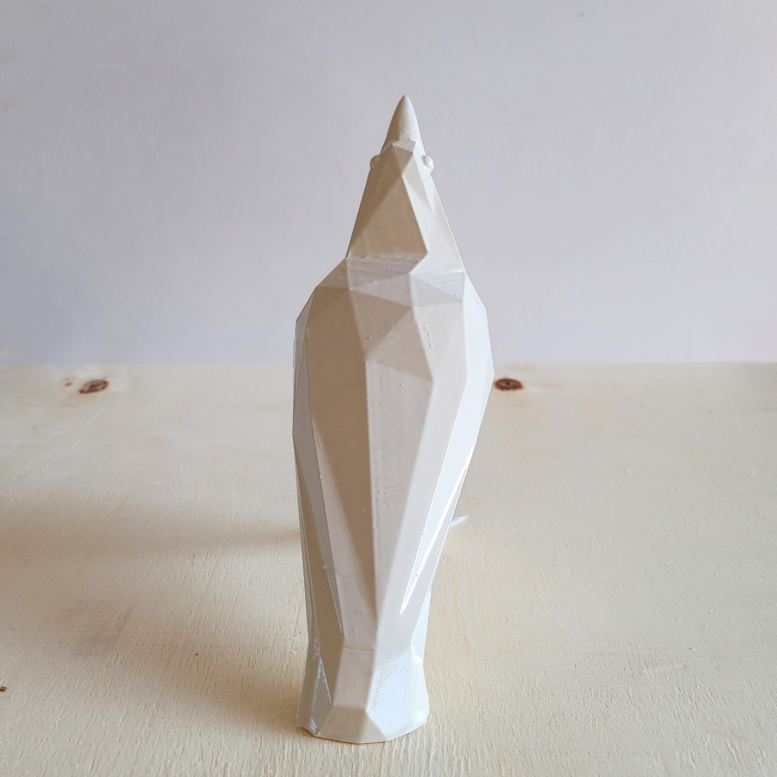 Low Poly Karga Figürü | Kemik