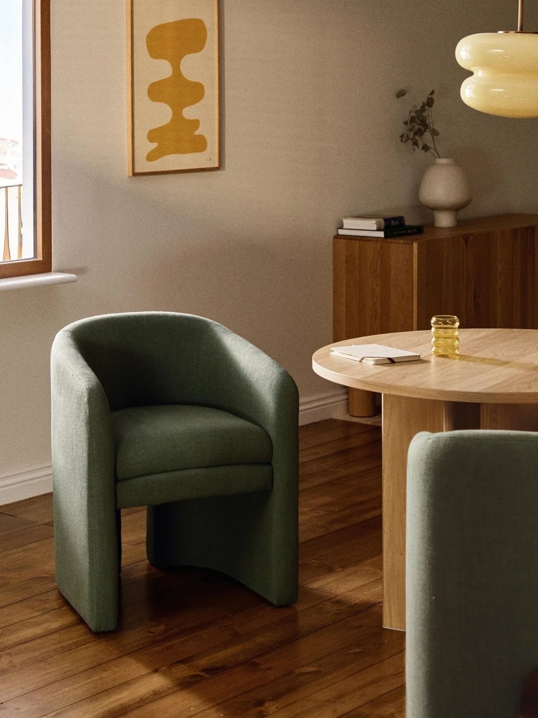 Mairo Modern Kumaş Kaplamalı Şık Salon Koltuğu 63cm Genişlik