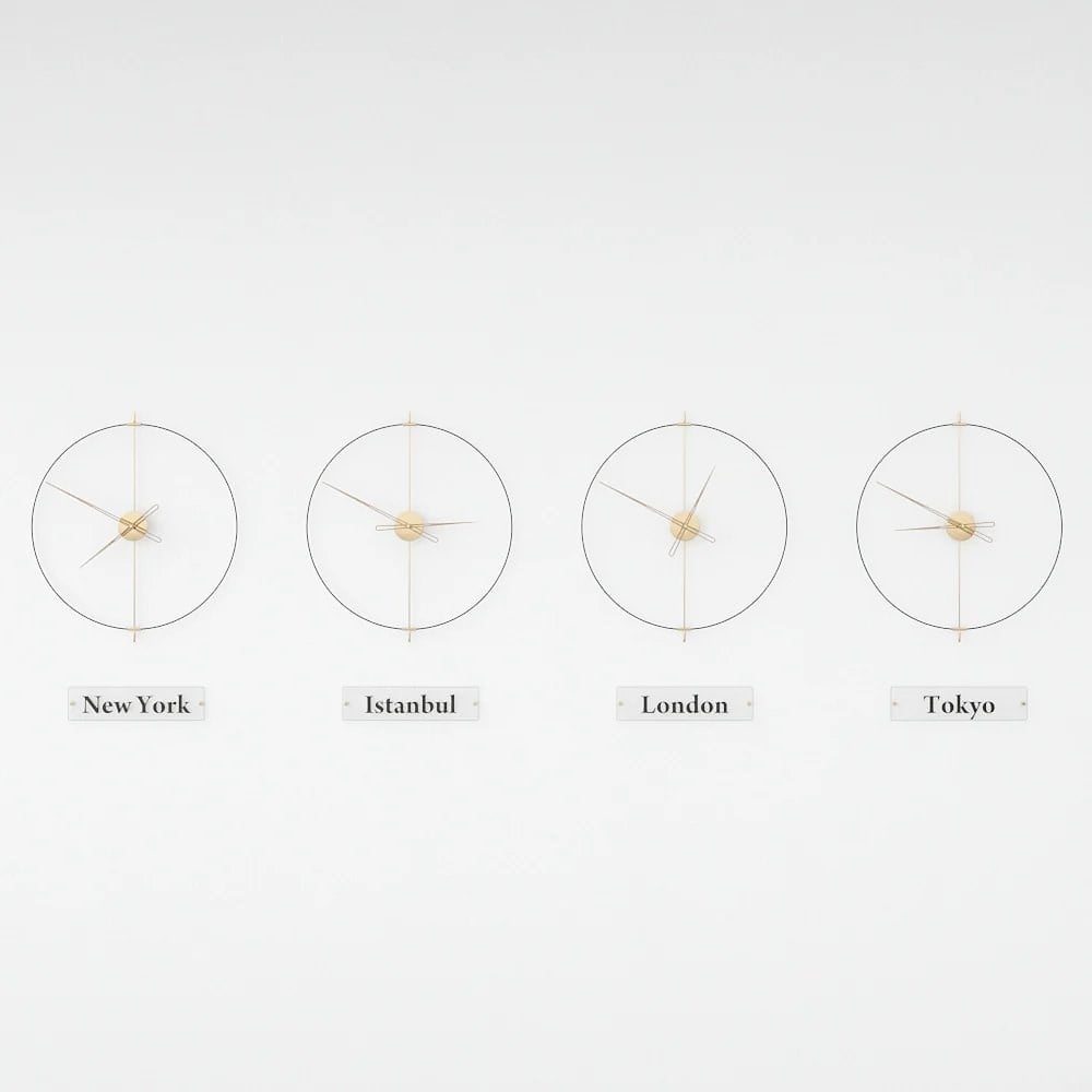 Massive Simple World Clocks Duvar Saati