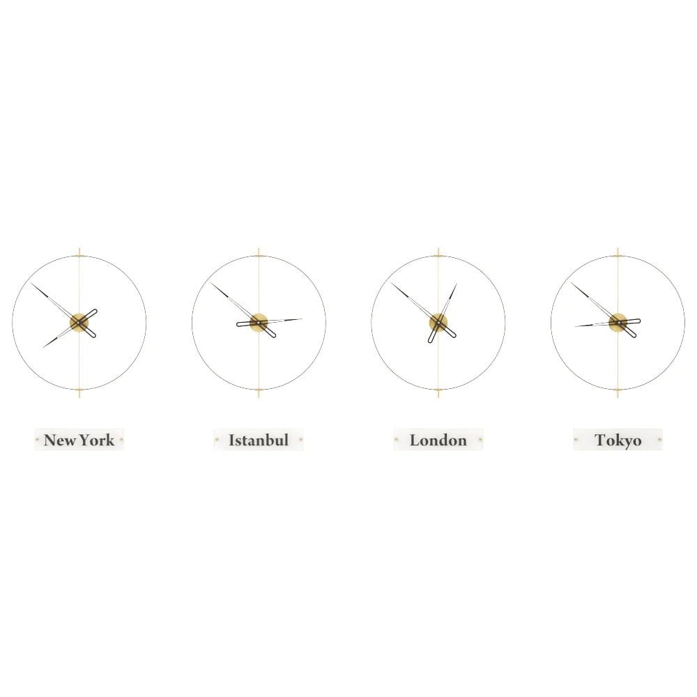 Massive Simple World Clocks Duvar Saati
