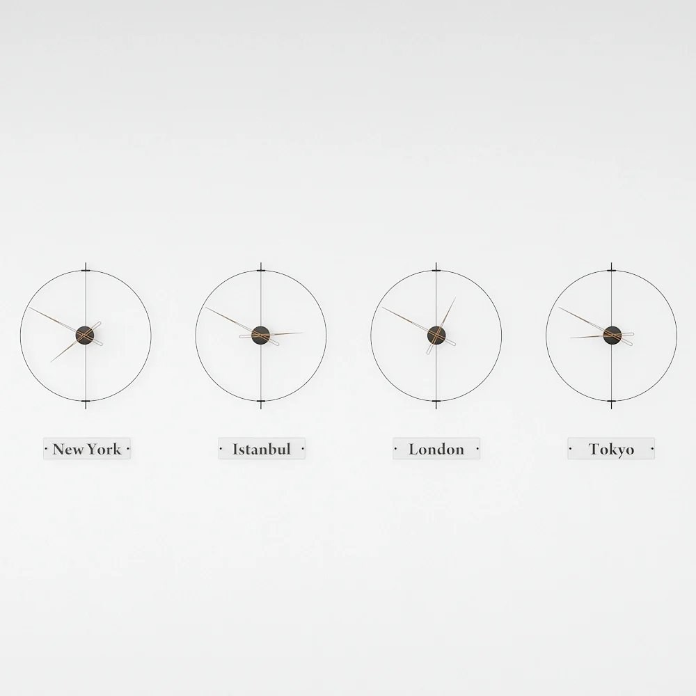 Massive Simple World Clocks Duvar Saati