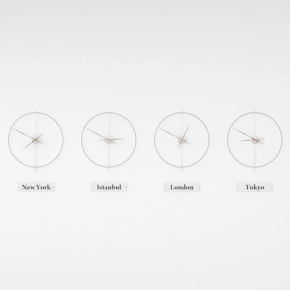 Massive Simple World Clocks Duvar Saati