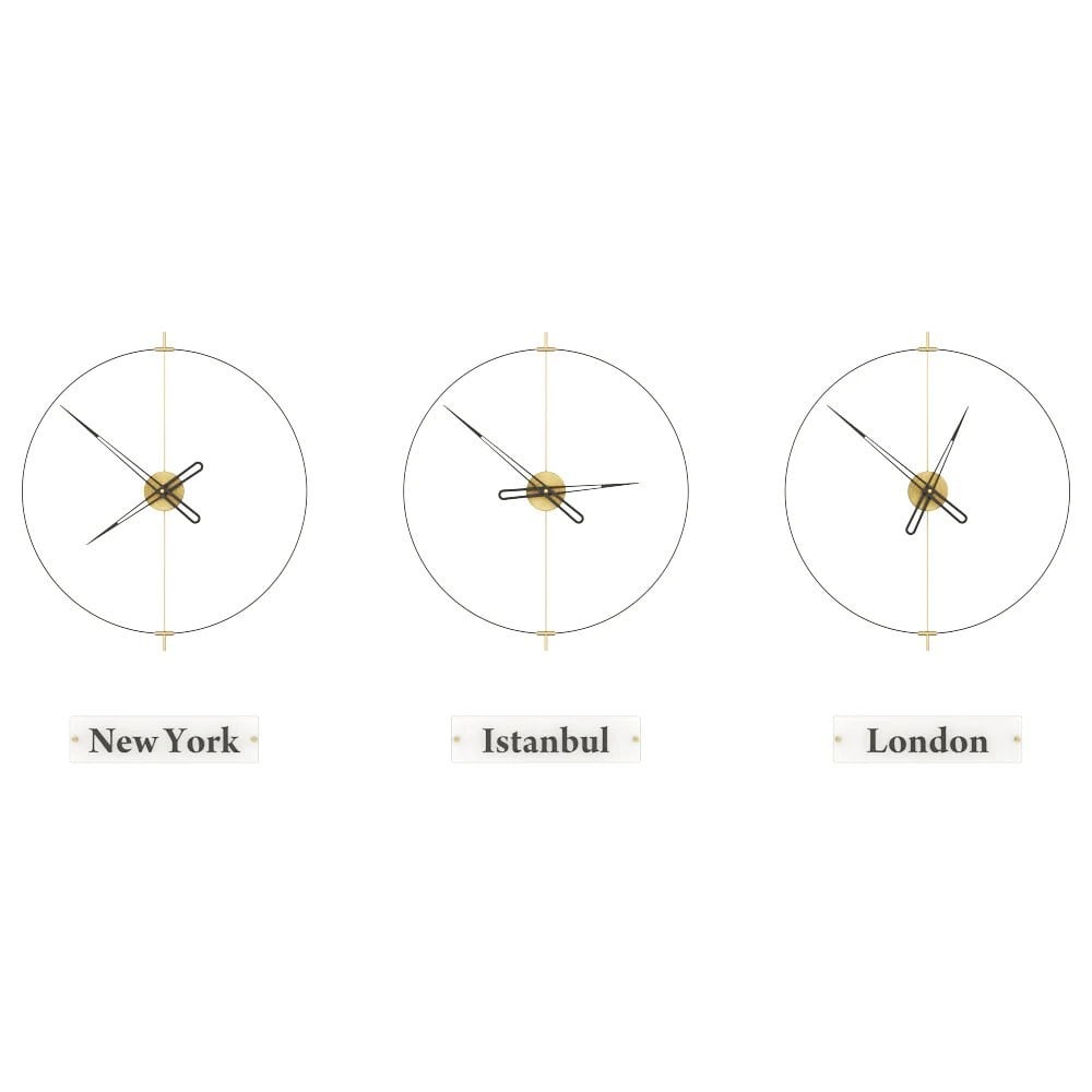 Massive Simple World Clocks Duvar Saati