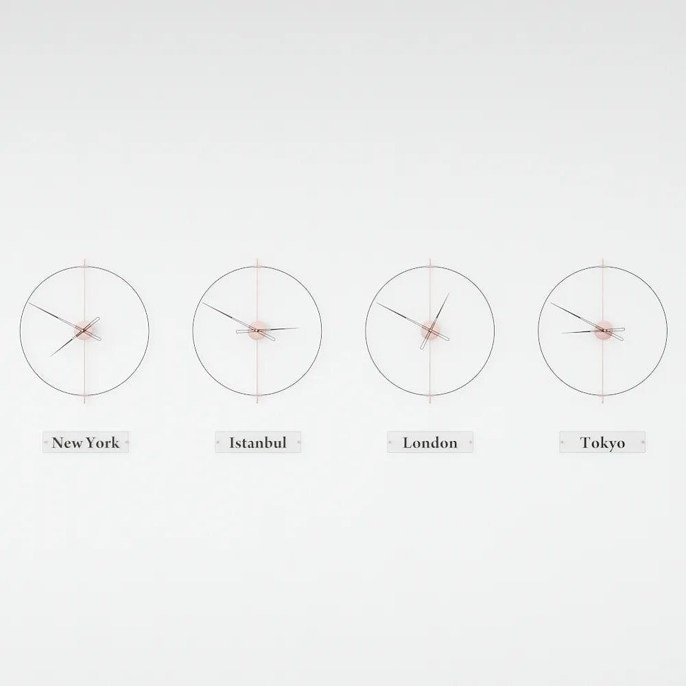 Massive Simple World Clocks Duvar Saati