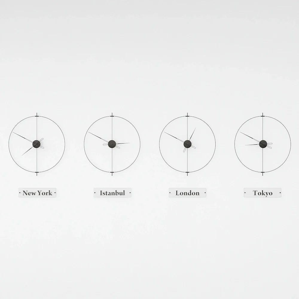 Massive Simple World Clocks Duvar Saati