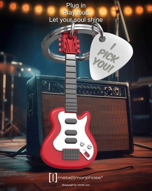 Metalmorphose Elektro Gitar Anahtarlık