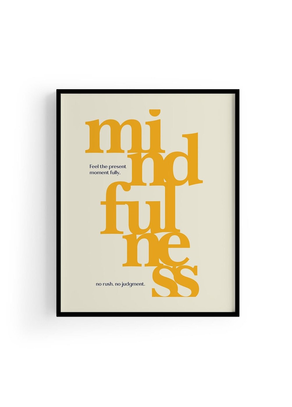 Mindfulness | Tipografi Posteri