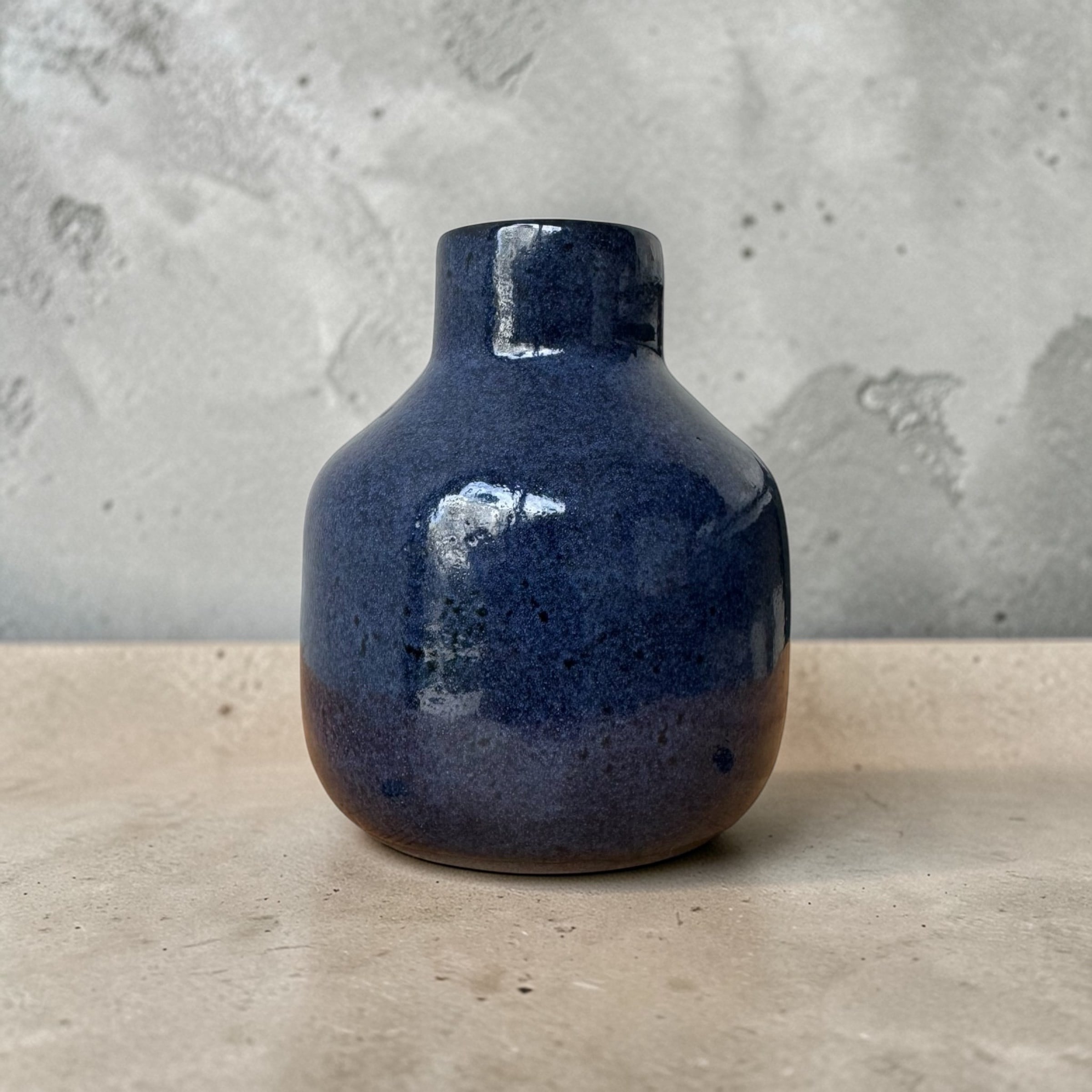 Mini Indigo Form Vazo