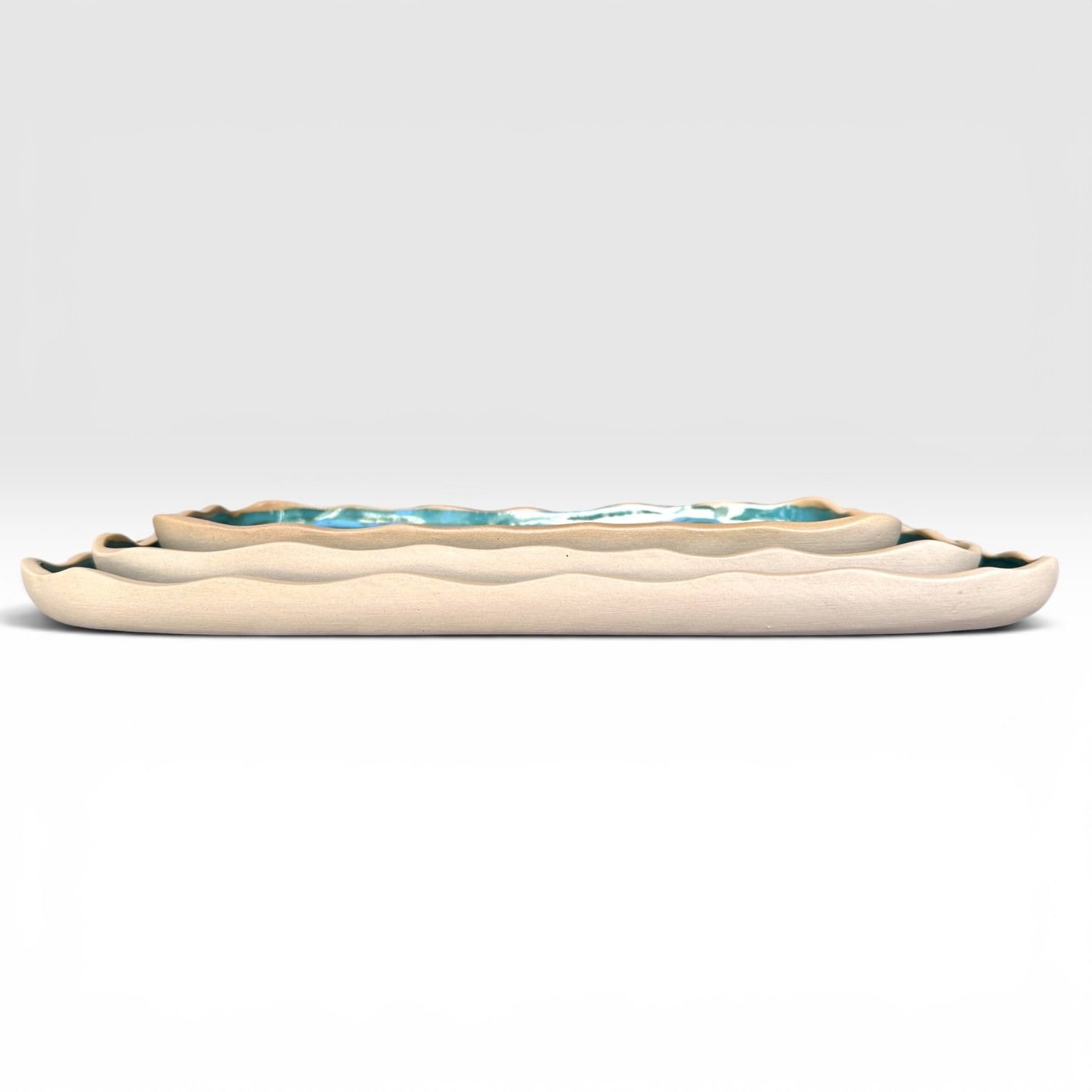 Ocean Teal Shoreline Serving Set