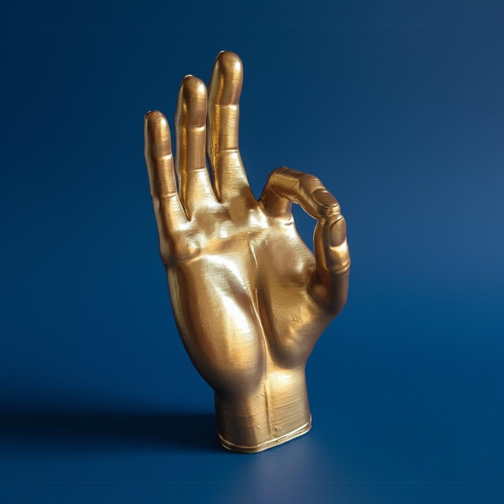 Okey El Figürü | Antik Gold