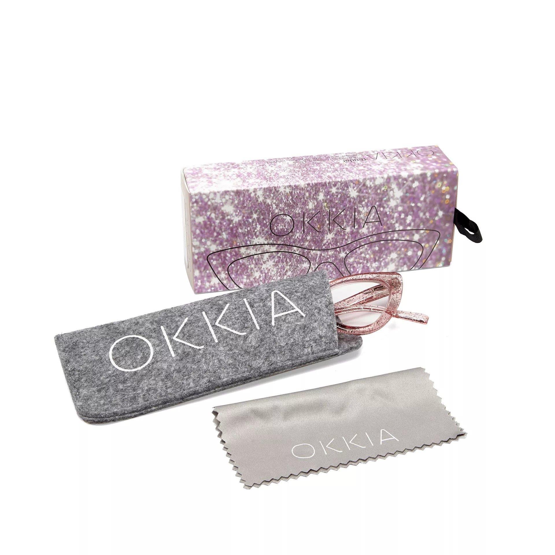 Okkia Adriana Numaralı Okuma Gözlüğü Pembe - 1.50